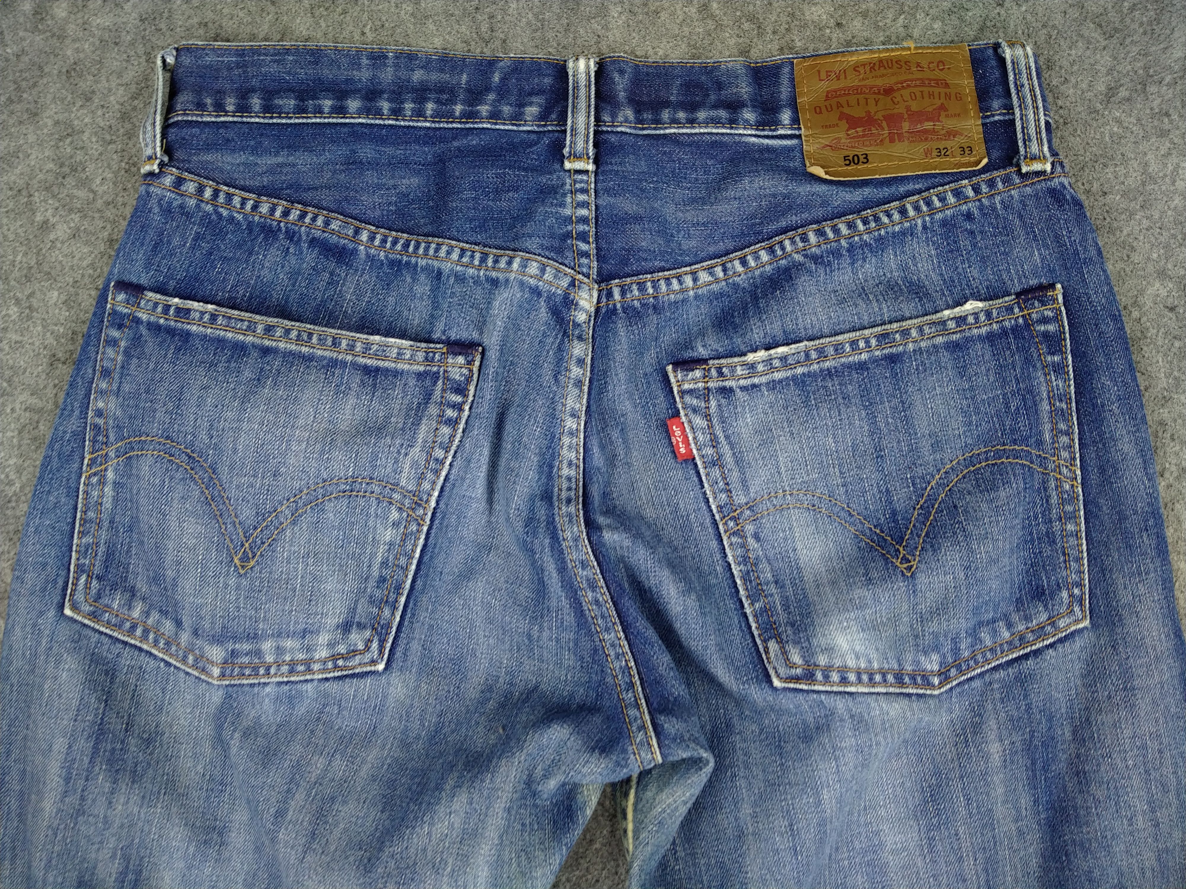 Levi's Vintage Levi's 503 Loose Straight Distressed Denim -JN571 Size US 32 / EU 48 - 4 Thumbnail