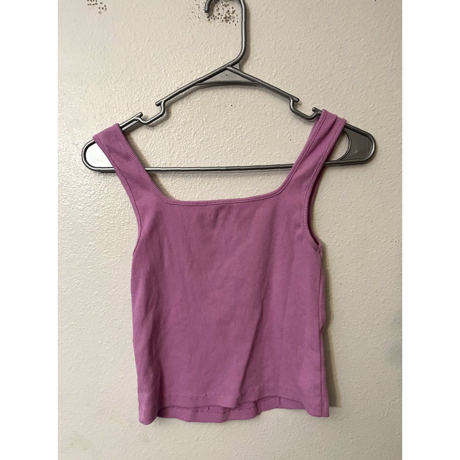 Old Navy Old Navy Tank Top Purple Cotton Round Neck Cropped M Women's Short Sleeve Shirt Size M / US 6-8 / IT 42-44 - 2 Thumbnail