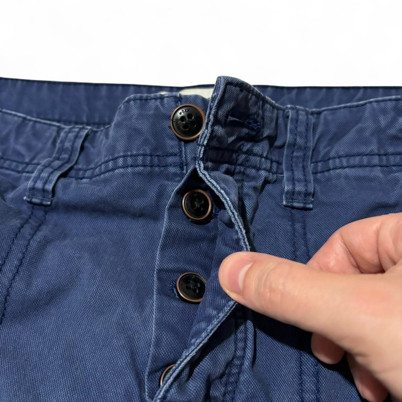 Mexx Deep Blue Cargo Shorts Size US 35 - 3 Thumbnail