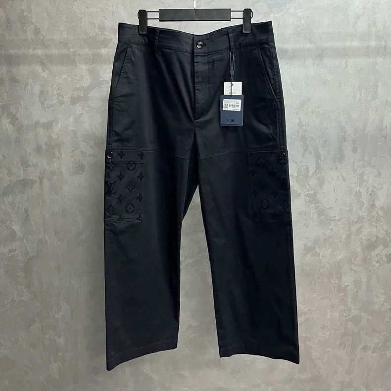 Louis Vuitton Louis Vuitton Black Cargo Straight Pants - dmc Size US 31 - 1 Thumbnail