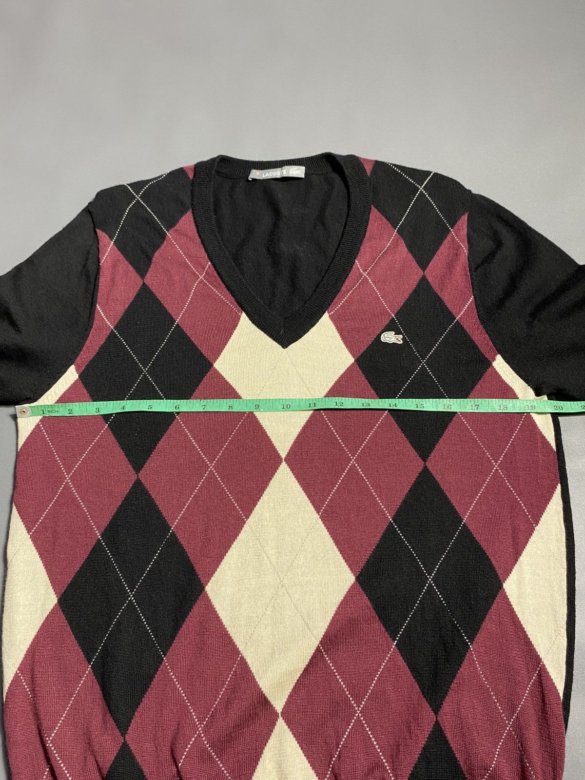 Lacoste Vintage Lacoste Wool V Neck Knit Sweater Size 3 M Size US M / EU 48-50 / 2 - 8 Thumbnail