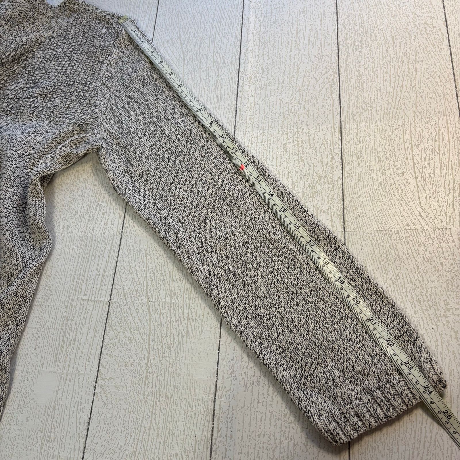 Other Christopher & Banks Gray Marled Henley Sweater XL Size XL / US 12-14 / IT 48-50 - 8 Thumbnail