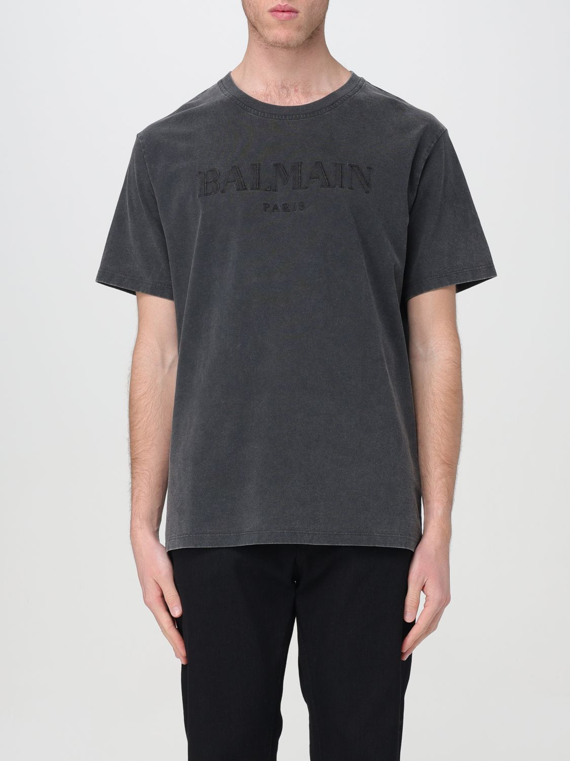 image of Balmain T-Shirt Men Black (Size Small)