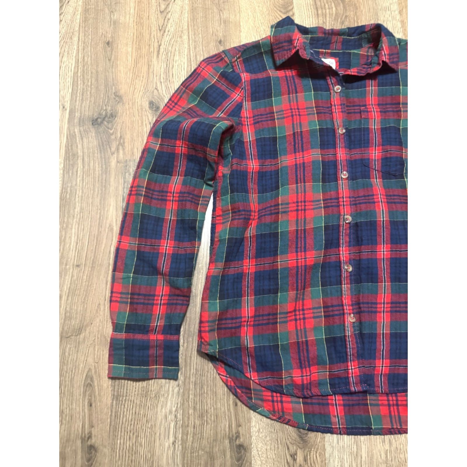 Vintage SO Shirt Women's Small Blue Green Red Plaid Long Sleeve Button Up Cozy Vintage: No Size S / US 4 / IT 40 - 3 Thumbnail