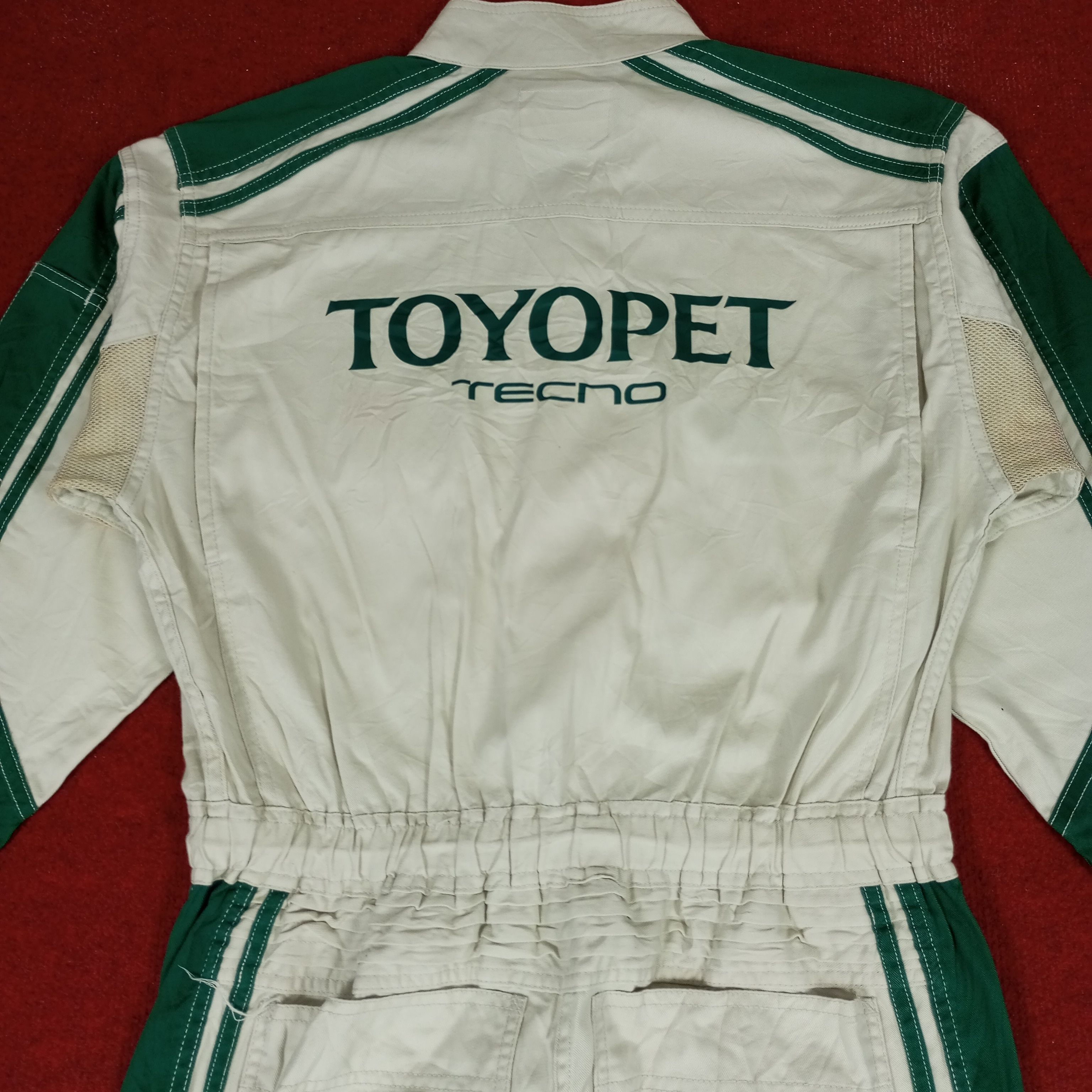 Japanese Brand × Vintage Toyota Toyopet Tecno Motorsports Racing Coverall Jacket Size US S / EU 44-46 / 1 - 2 Thumbnail