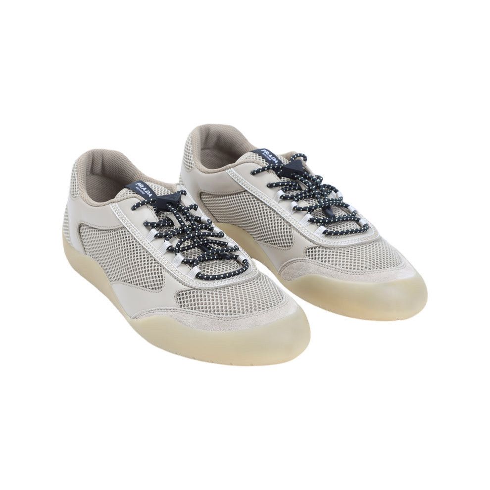 Prada PRADA $1120 Speedrock leather/mesh fabric Desert Beige Sneak Size US 8 / EU 41 - 3 Thumbnail