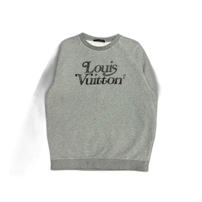 Louis Vuitton Louis Vuitton NIGO Gray Logo Sweatshirt Size US XL / EU 56 / 4 - 1 Thumbnail