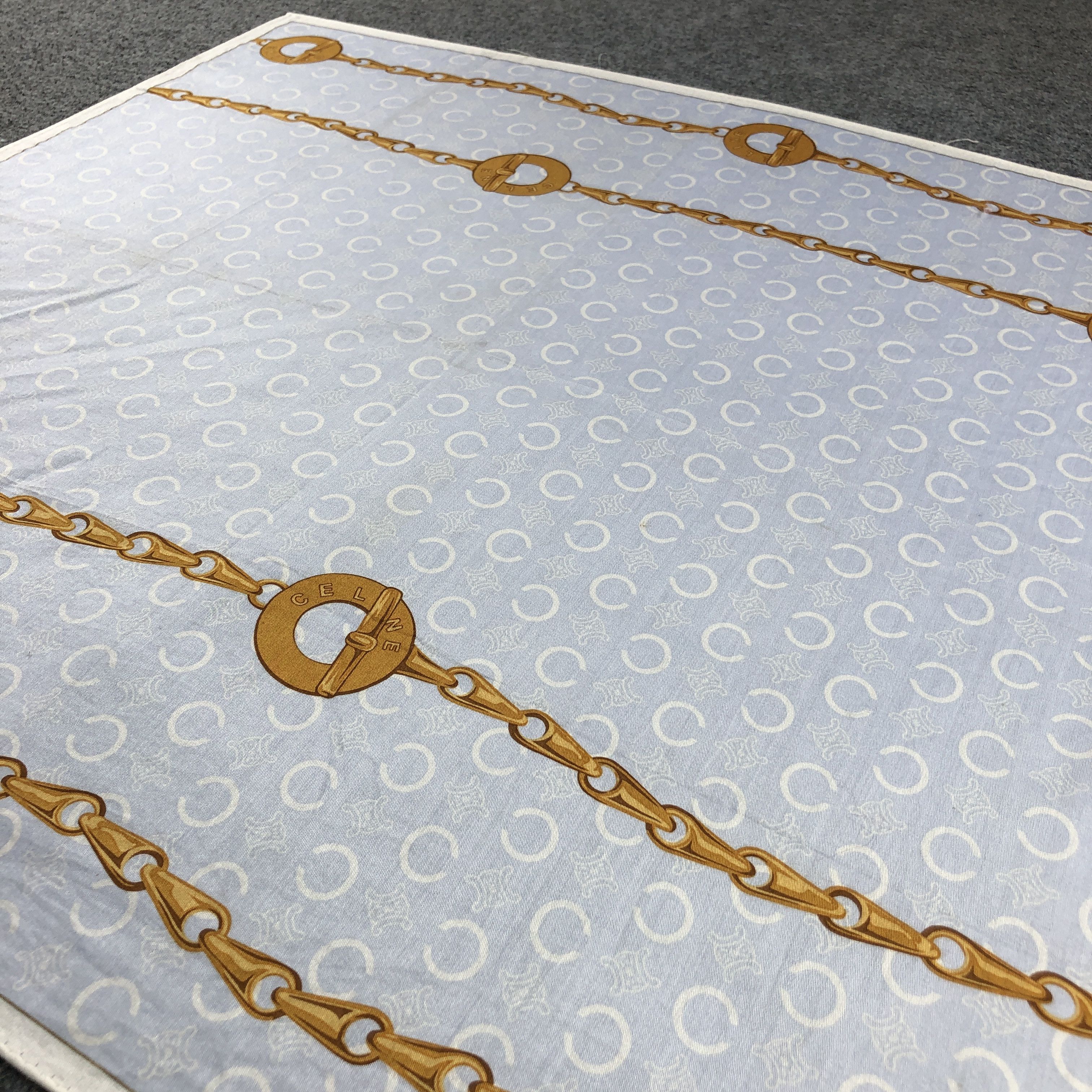 Vintage CeLIne Chains Handkerchief Neckerchief Bandana H2741 Size ONE SIZE - 3 Thumbnail