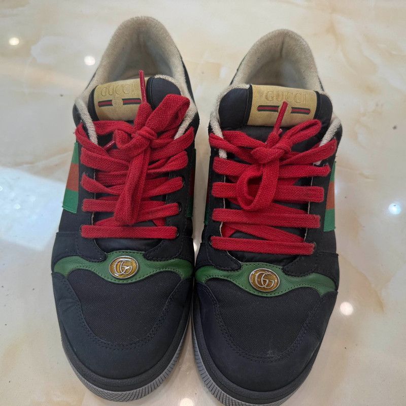 Gucci Gucci Screener GG Suede Fashion Sneakers - Size US 8 / EU 41 - 2 Thumbnail