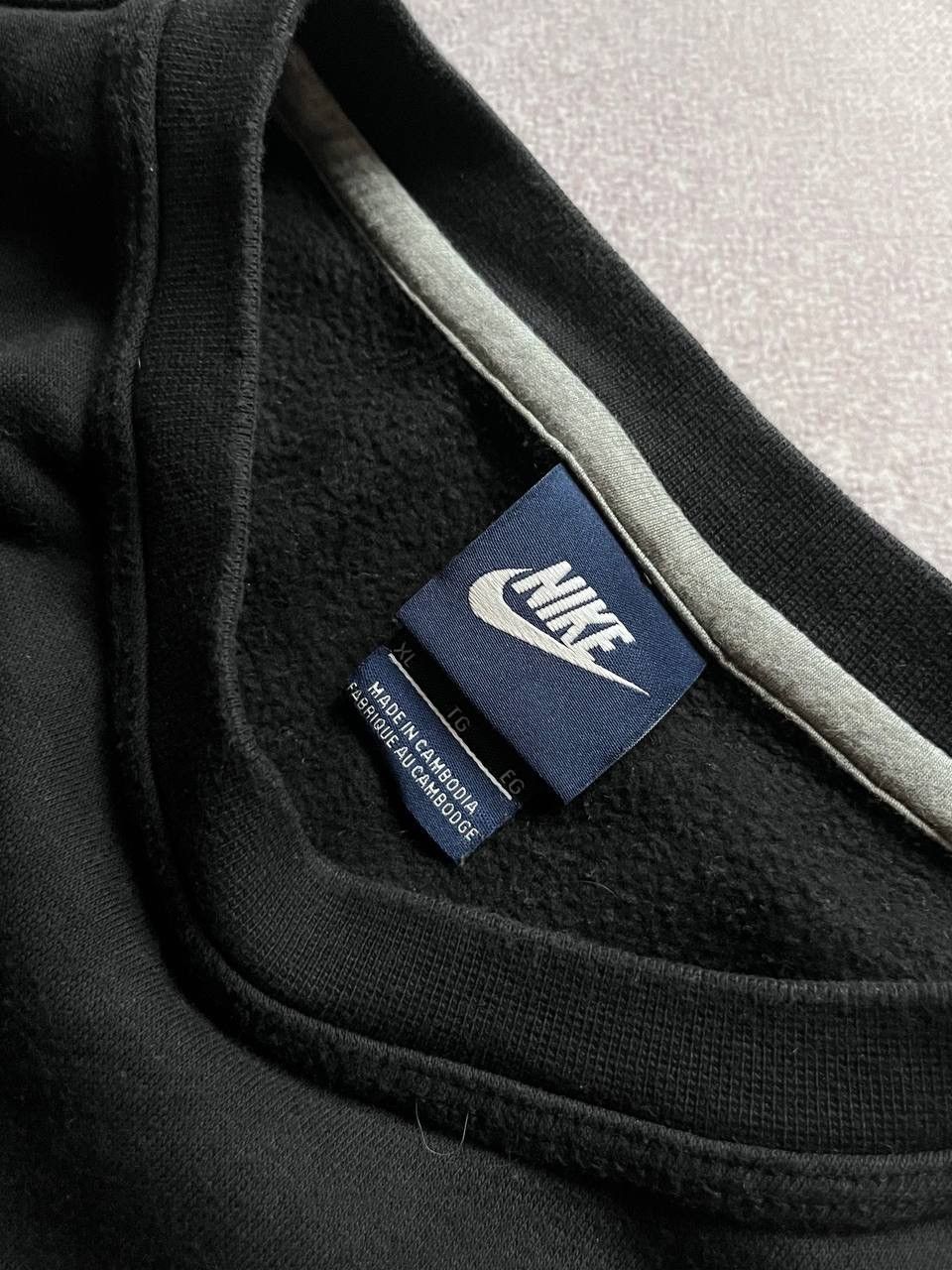 Nike × Vintage Vintage Nike Swoosh Boxy Sweatshirt Y2K XL Size US XL / EU 56 / 4 - 4 Thumbnail