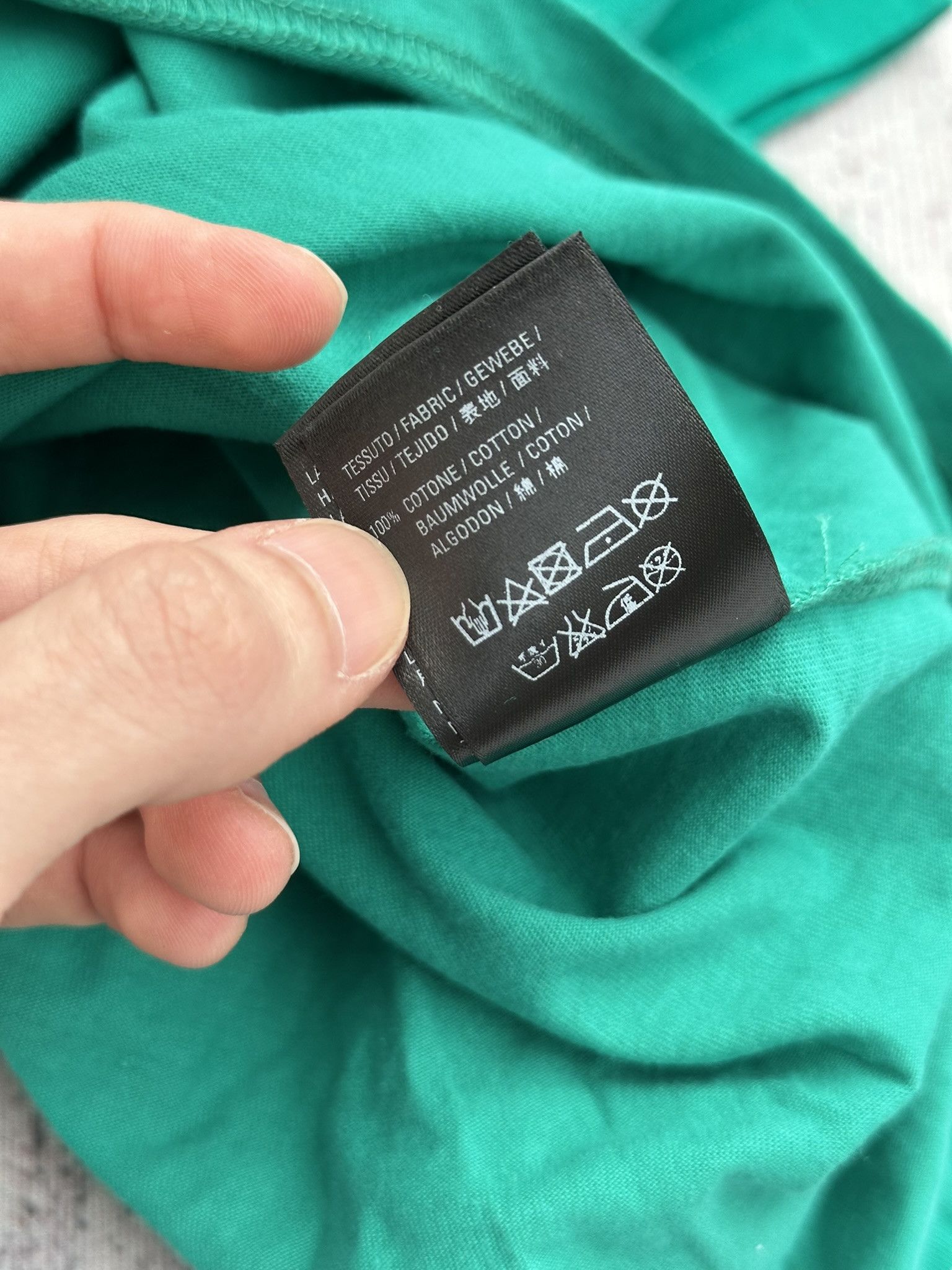 Balenciaga Balenciaga T-Shirt Copyright Small Logo Print Turquoise Size XS / US 0-2 / IT 36-38 - 3 Thumbnail