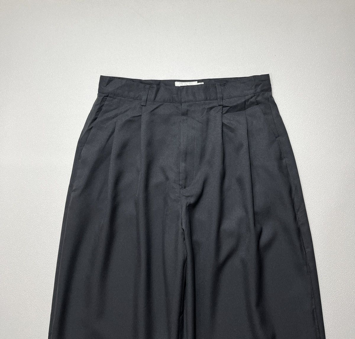 Beams Plus COCL Two Tuck Wide Slacks Pants TR Charcoal Size US 31 - 4 Thumbnail