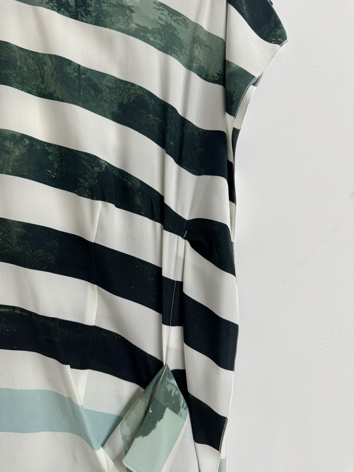 Dries Van Noten Dries Van Noten Forest Print Striped Dress – Size 38 Size S / US 4 / IT 40 - 4 Thumbnail