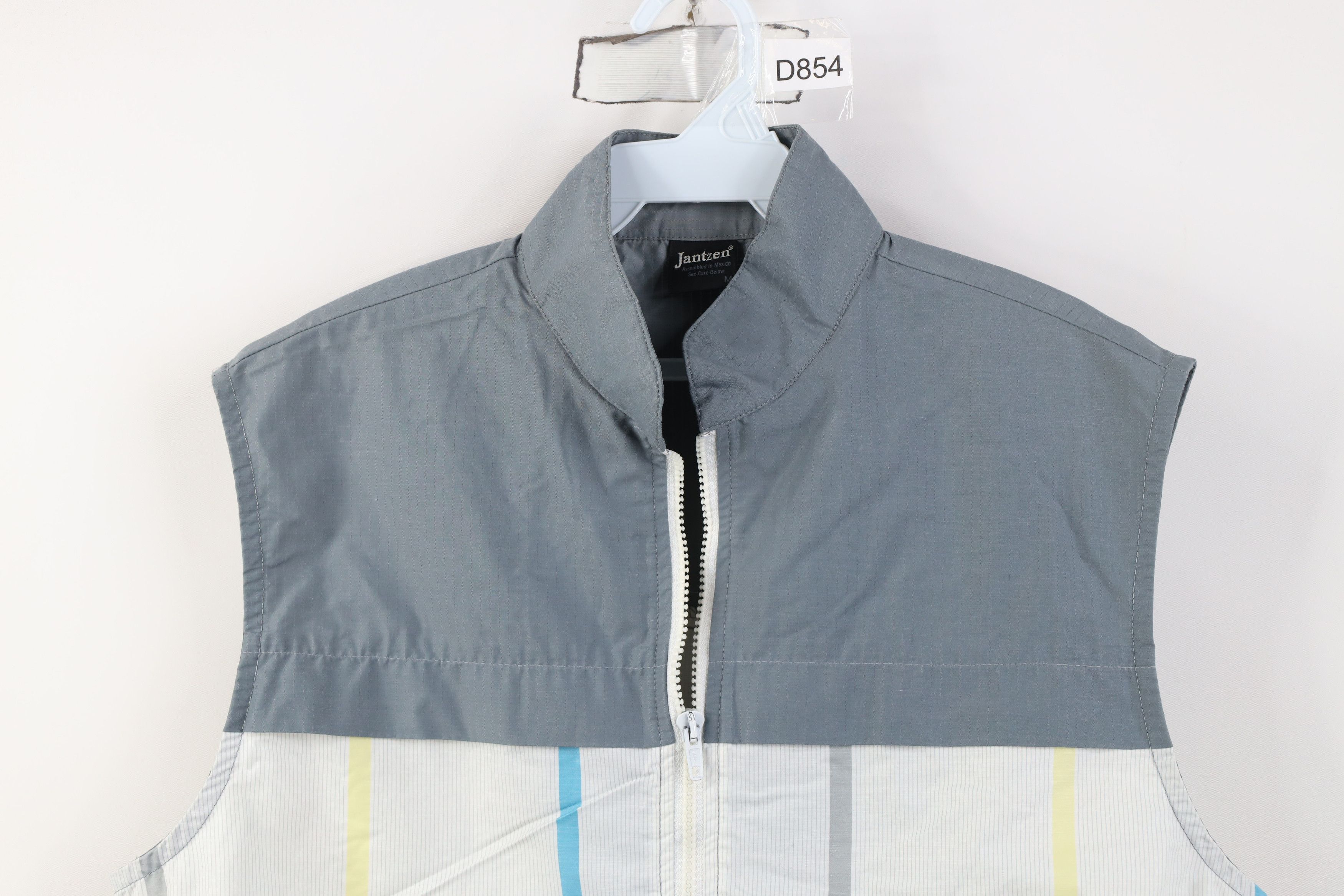 Vintage Vintage 90s Streetwear Block Zip Windbreaker Vest Jacket Size US M / EU 48-50 / 2 - 2 Thumbnail