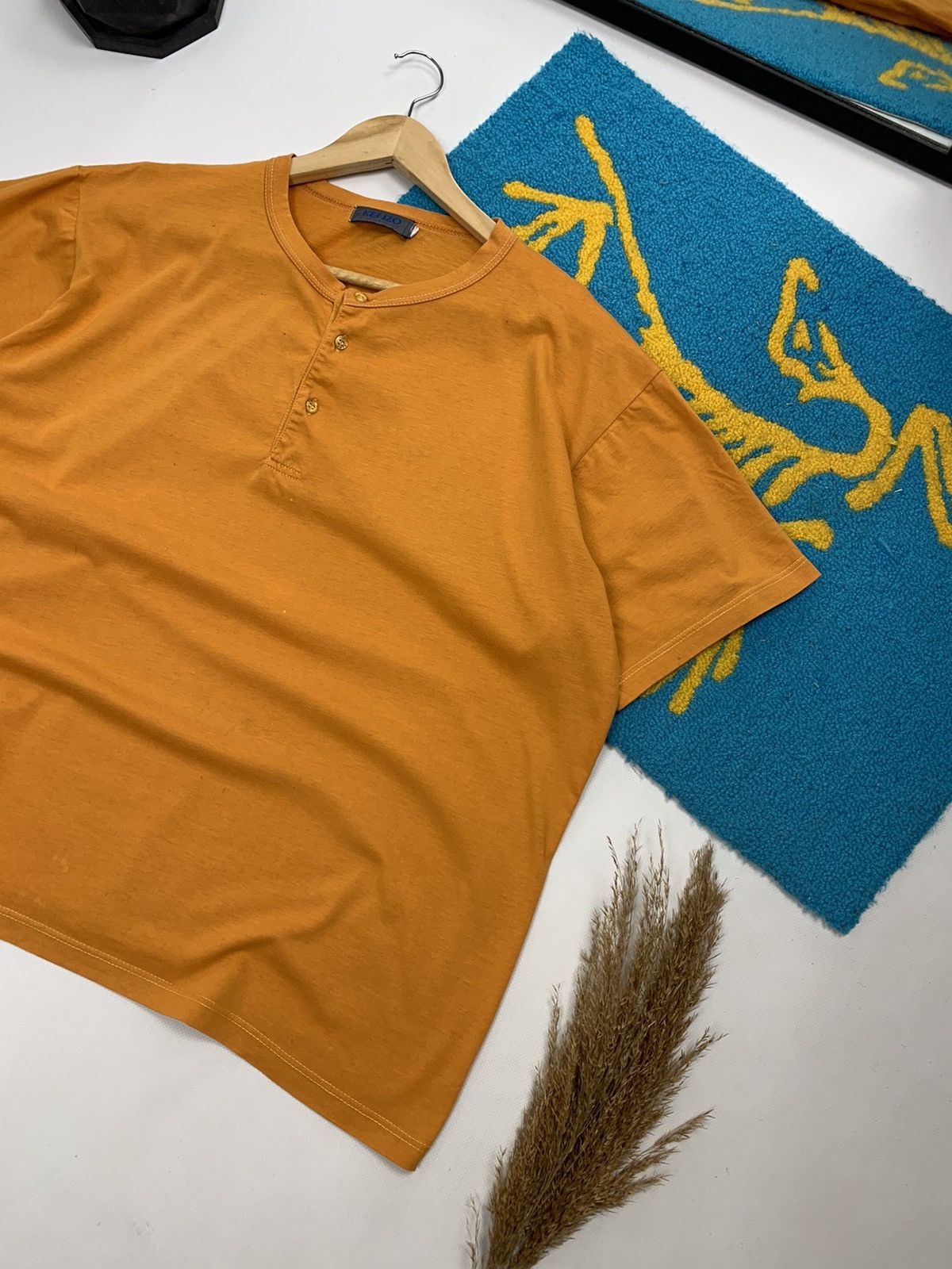 Designer × Kenzo × Vintage Vintage Kenzo Basic Oversize Orange T-Shirt Size US XL / EU 56 / 4 - 2 Thumbnail