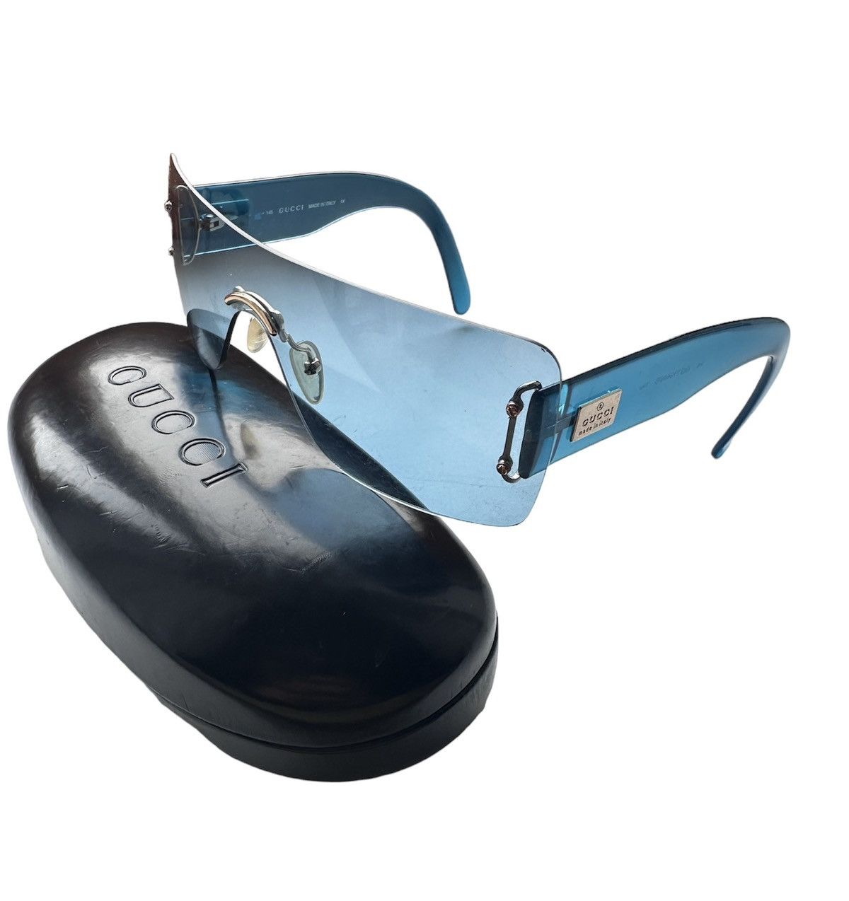 image of Gucci 1194 Vintage Sunglasses in Blue, Women's