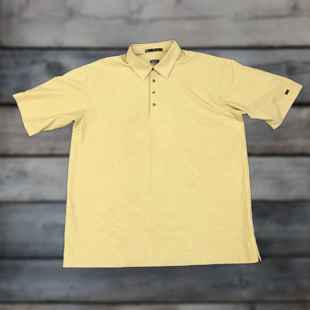 Nike Nike Tiger Woods Polo Shirt Adult Large Beige Geometric Pattern Golf Fit Dry Size US L / EU 52-54 / 3 - 1 Thumbnail