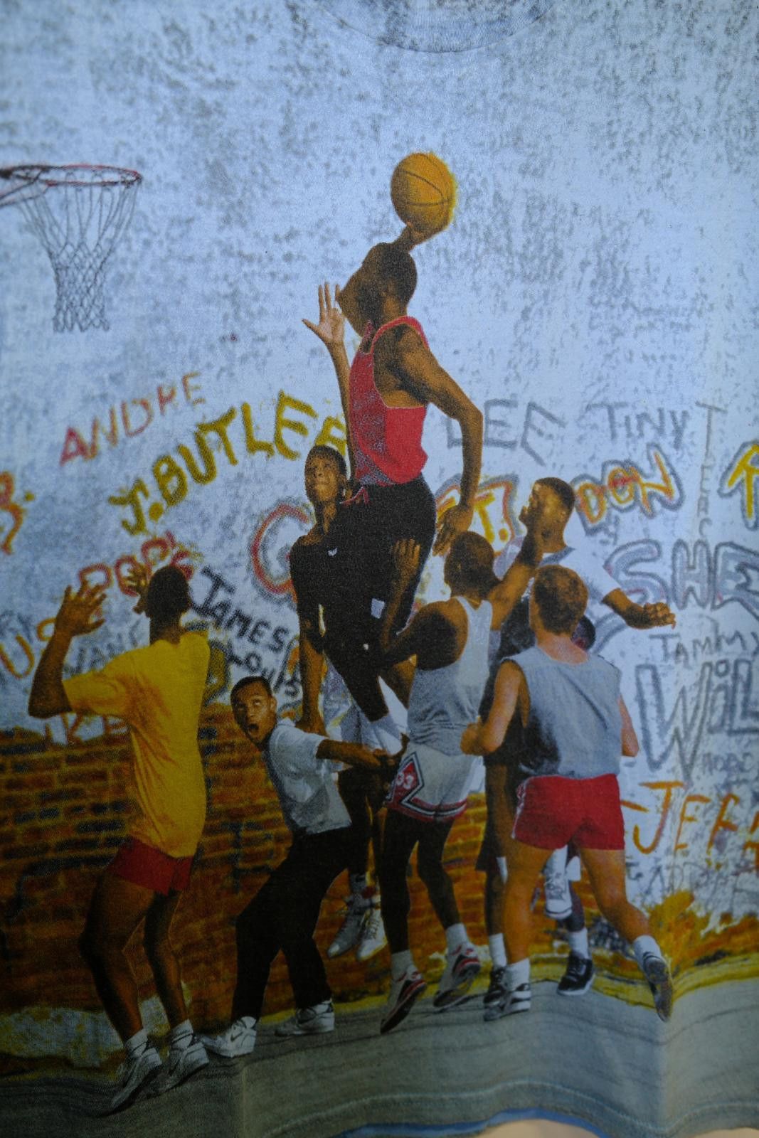 Jordan Brand 00's Jordan AOP Playground Hoop T-Shirt Size M / US 6-8 / IT 42-44 - 3 Thumbnail