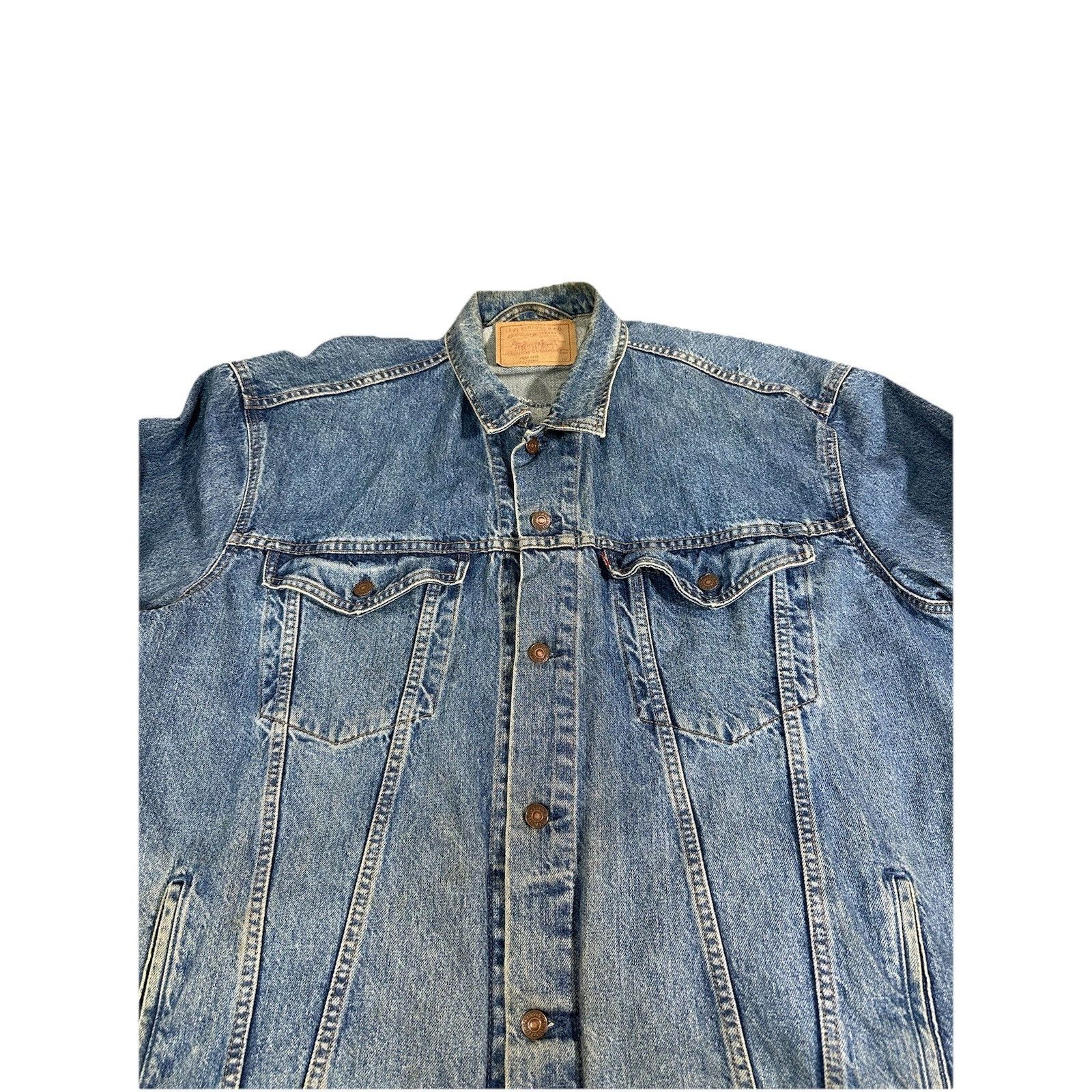 Levi's Vintage Levi’s Custom Rolling Stones Jean Jacket Band Music Size US XL / EU 56 / 4 - 2 Thumbnail