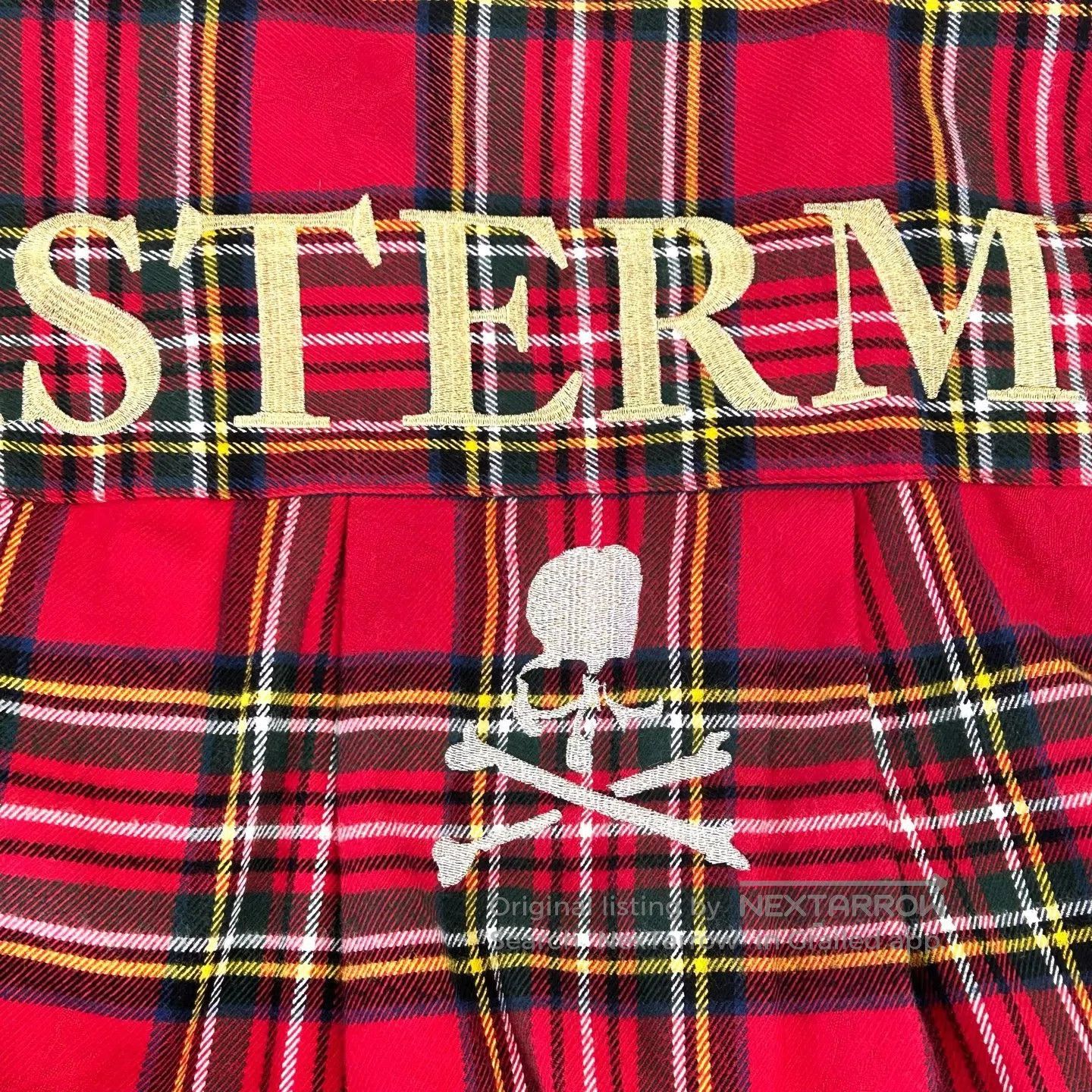 Mastermind Japan mastermind JAPAN Red checkered embroidered logo shirt Size US S / EU 44-46 / 1 - 6 Thumbnail