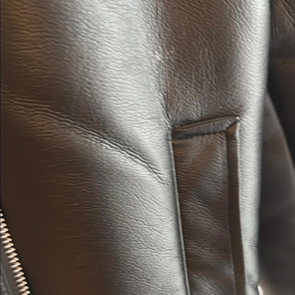 Designer Jason Wu Black Jacket with Cream Shearling used Size XS / US 0-2 / IT 36-38 - 5 Thumbnail