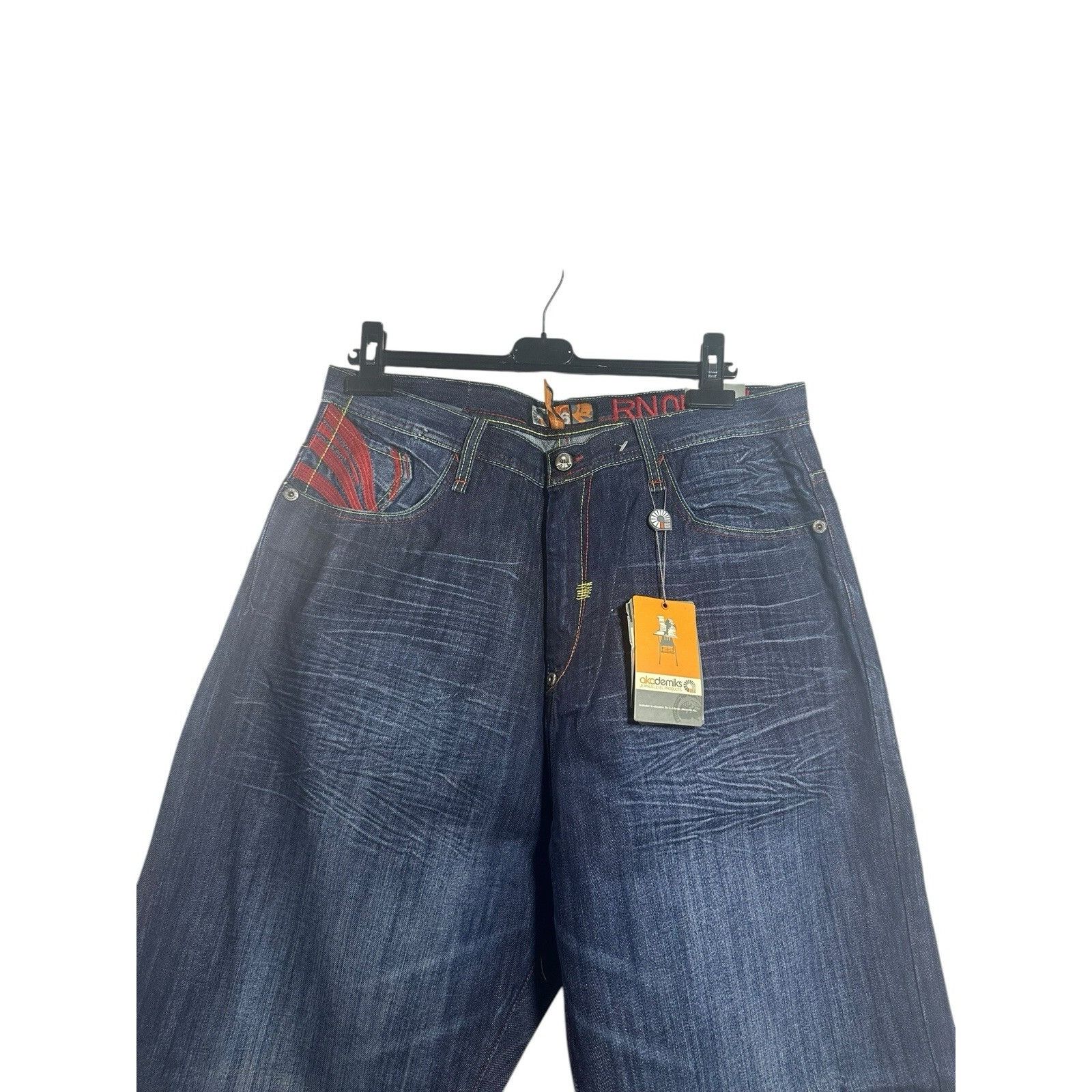 Akademiks Vintage Akademiks Jeans Mens S 36 Blue Denim Baggy Wide Leg Size US 36 / EU 52 - 2 Thumbnail