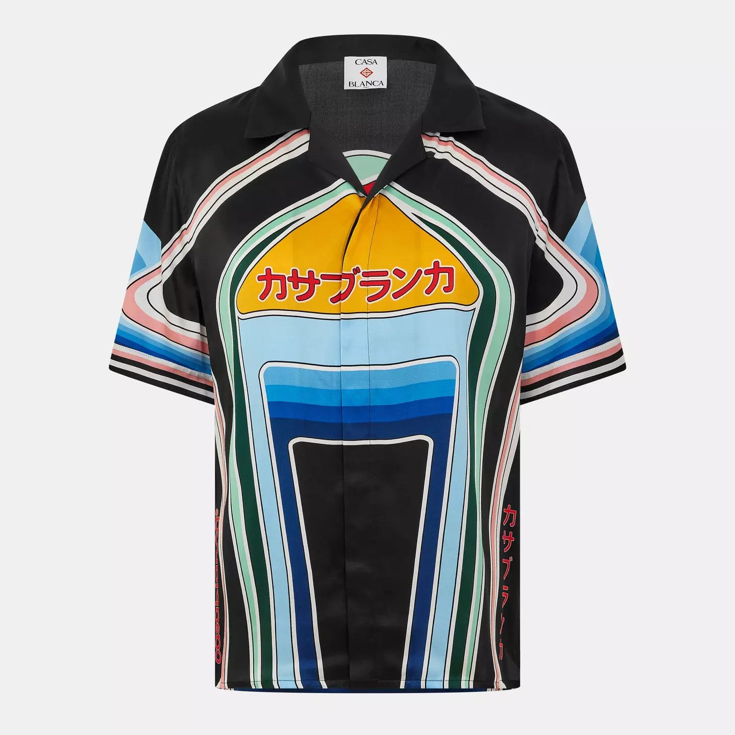 Casablanca o1g2r1mq0426 Pattern Short Sleeve Bowling Shirt Multicolor Size US M / EU 48-50 / 2 - 1 Thumbnail