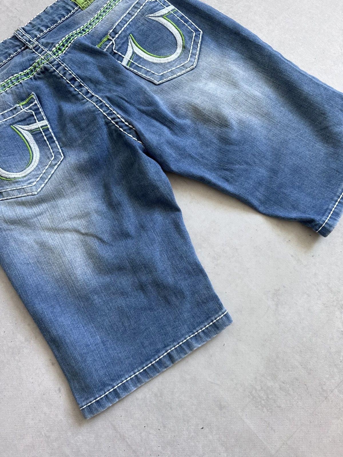 True Religion Vintage True Religion U.S.A Y2K Denim Slim Unisex Shorts Size US 31 - 5 Thumbnail