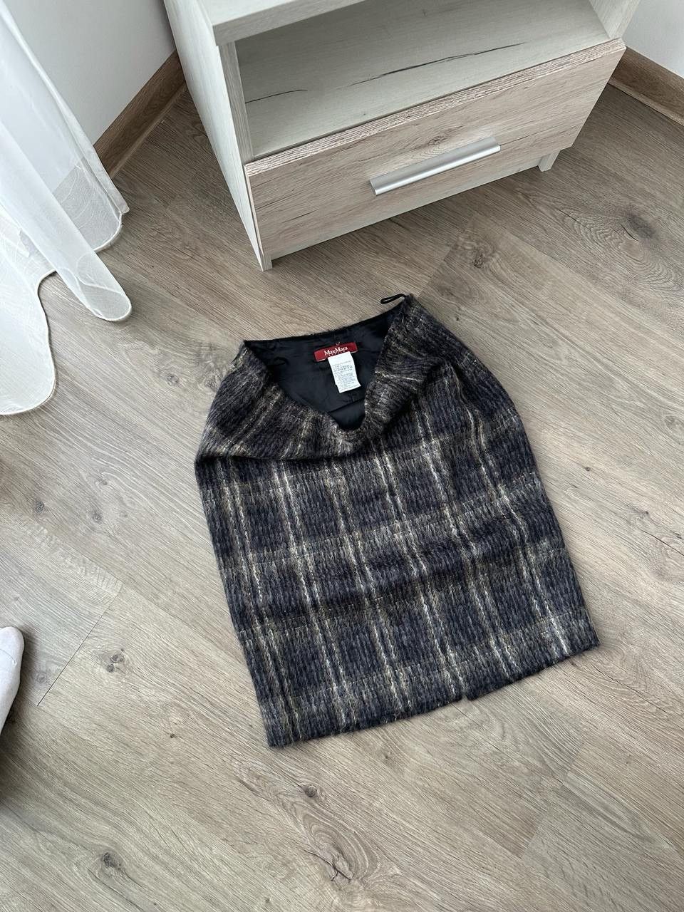 Max Mara × Vintage Vintage Max Mara Lana Wool Skirt Size 30" / US 8 / IT 44 - 3 Thumbnail