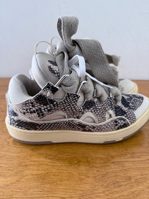 Lanvin Lanvin Curb Python Print Sneakers - Sz 44 Size US 11 / IT 41 - 2 Thumbnail