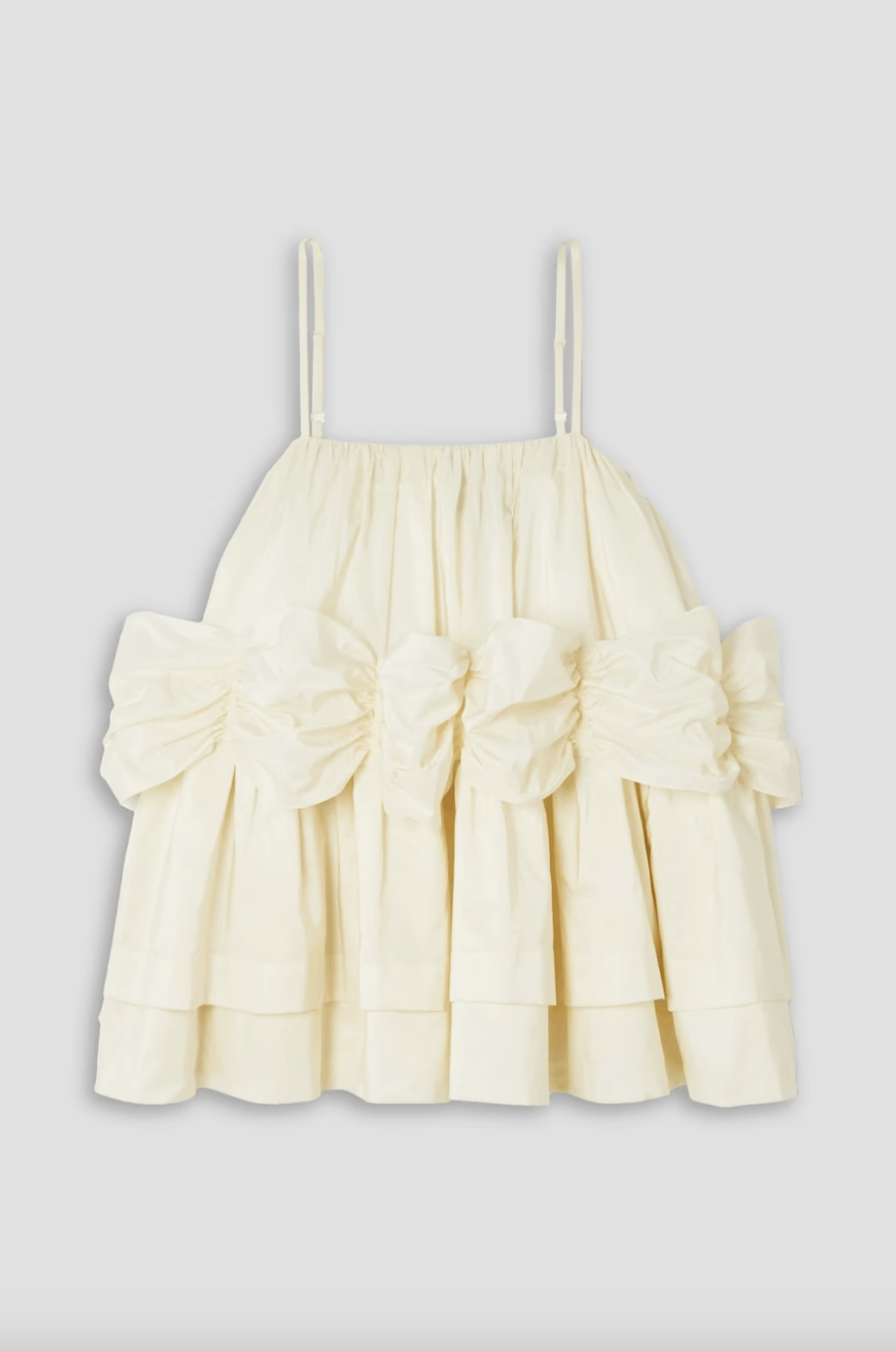 Simone Rocha SIMONE ROCHA Gathered tiered taffeta camisole Size S / US 4 / IT 40 - 1 Thumbnail