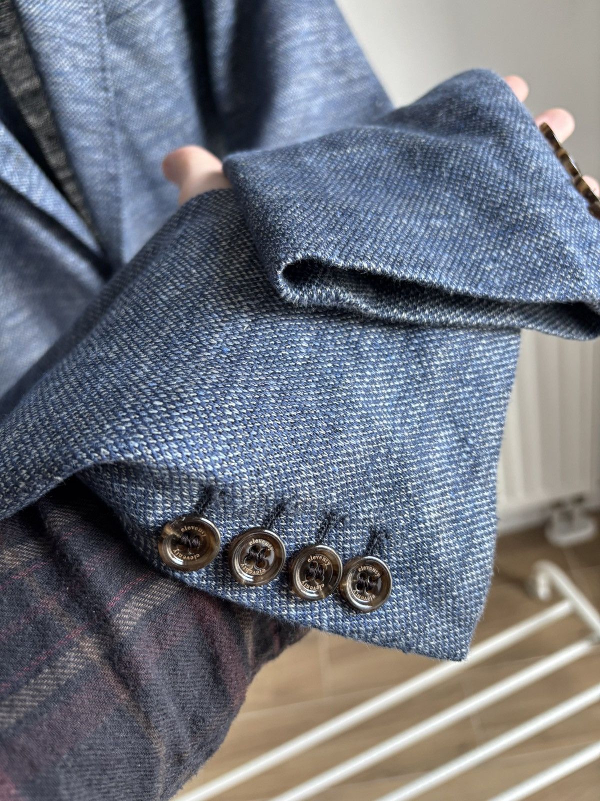 Eleventy Eleventy Linen Blend Blazer Size 44R - 8 Thumbnail