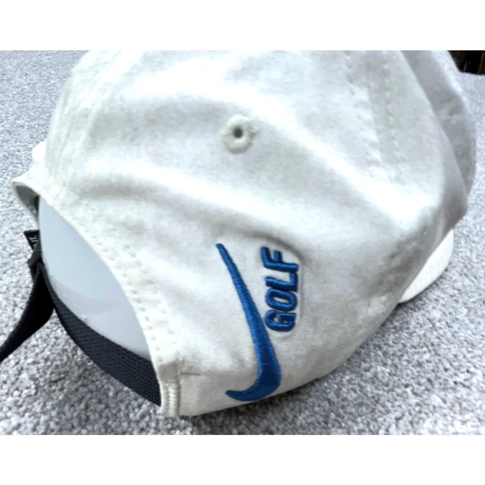 Nike Nike Hat Cap Gray Strap Back Center Swoosh Dri Fit Golf Featherlight Adjustable Mens Baseball Cap Size ONE SIZE - 6 Thumbnail