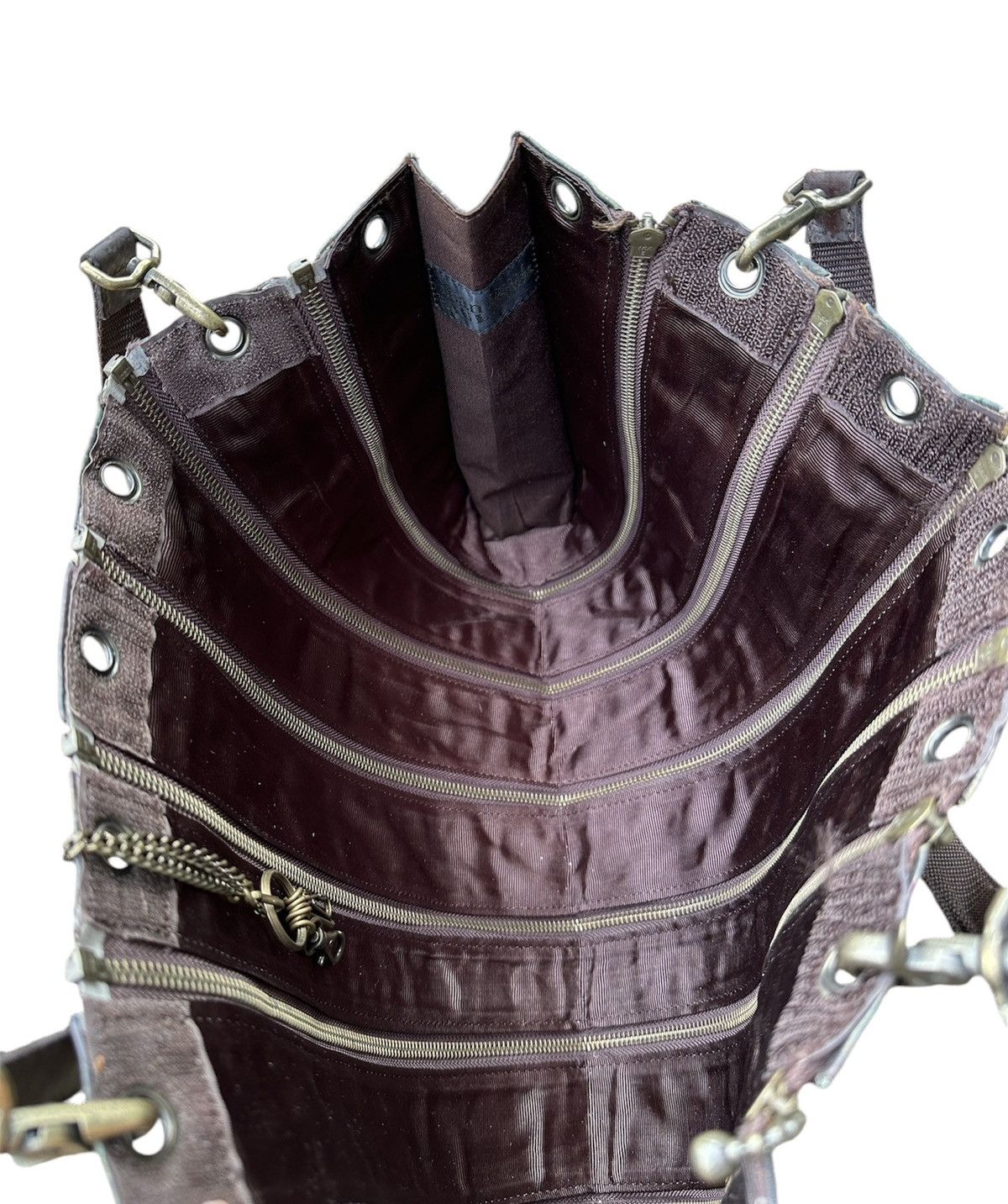 Jean Paul Gaultier Jean Paul Gaultier - FW95 "Cyber" Holographic Multi Zip Bag Size ONE SIZE - 9 Thumbnail