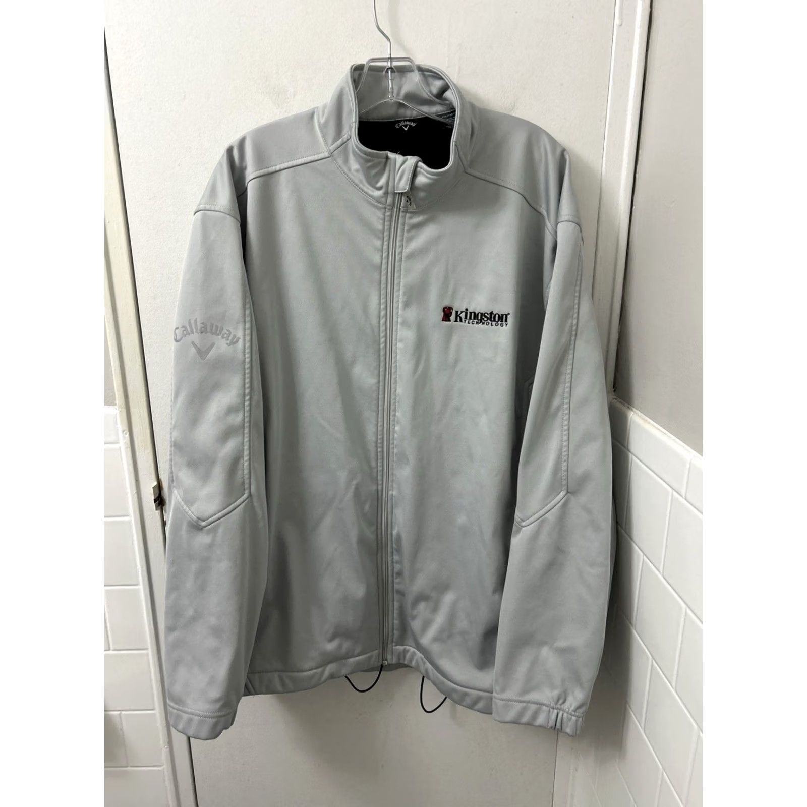 Callaway Callaway Jacket Mens 2XL Gray Softshell Fleece Lined Bomber Zip Full Zip Wind-Resistant Casual Workwear Golf Lessons Size US XXL / EU 58 / 5 - 2 Thumbnail