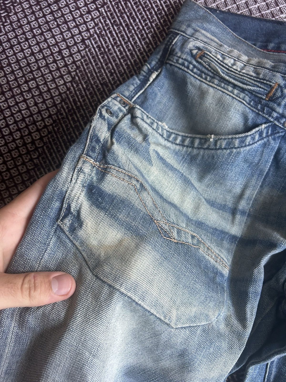 Replay Vintage Replay Denim Washed Distressed Jeans Japanese Vibe Size US 31 - 11 Thumbnail