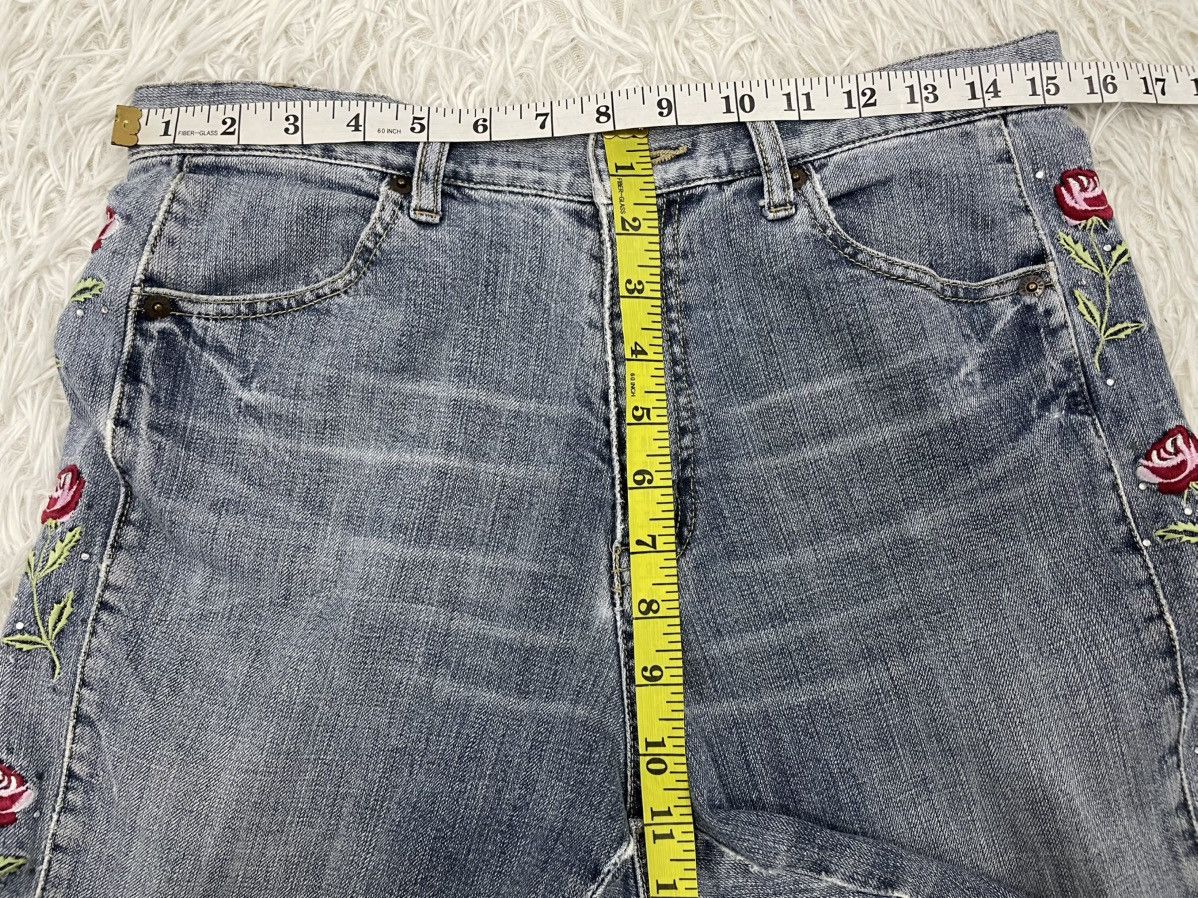 Japanese Brand Origin Jeans Pant Side Flowers Size 31" - 9 Thumbnail