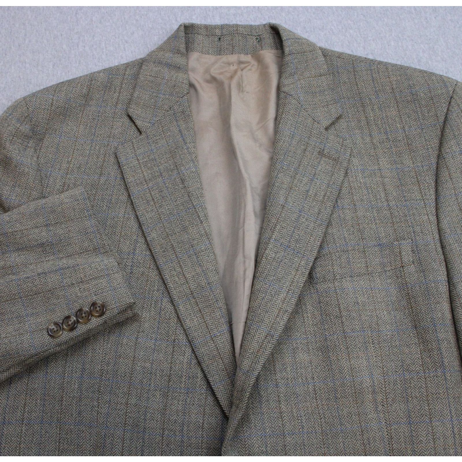 Lauren Ralph Lauren Lauren Ralph Lauren Blazer Mens 44L Herringbone Wool 2Button Size 44L - 1 Thumbnail