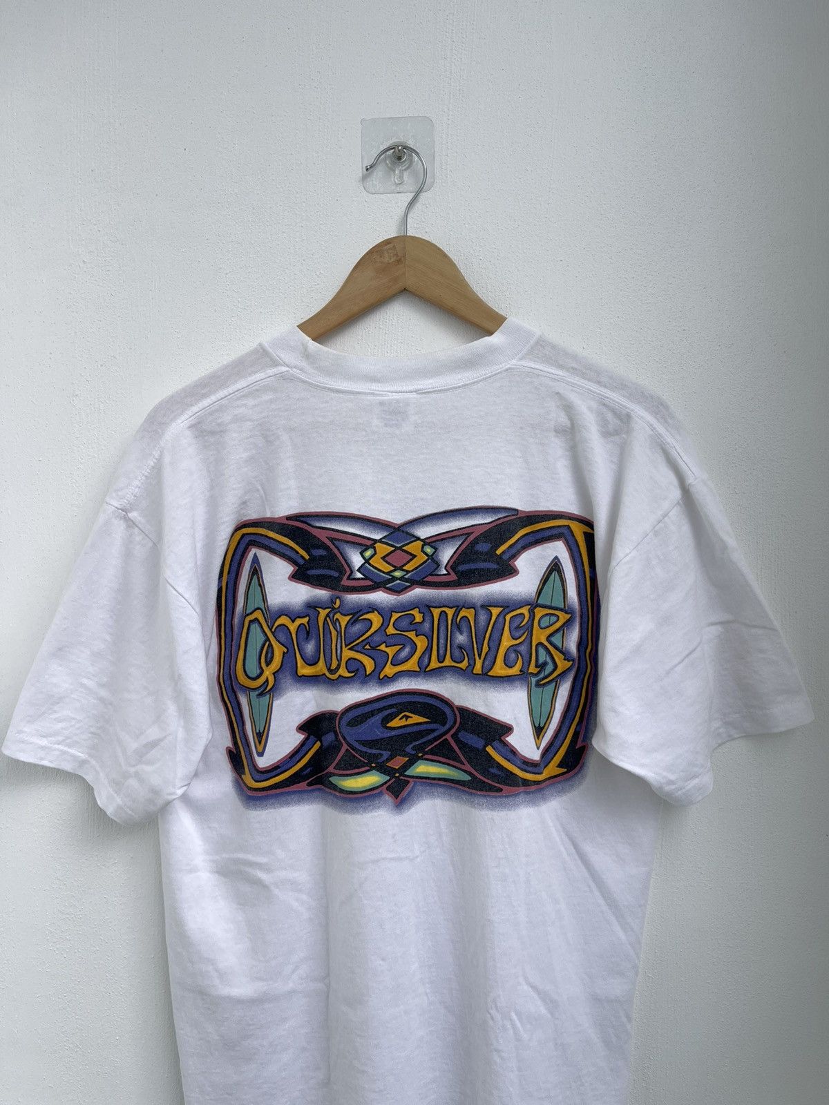 Quicksilver Vintage 90s Quiksilver Tee Size US L / EU 52-54 / 3 - 2 Thumbnail