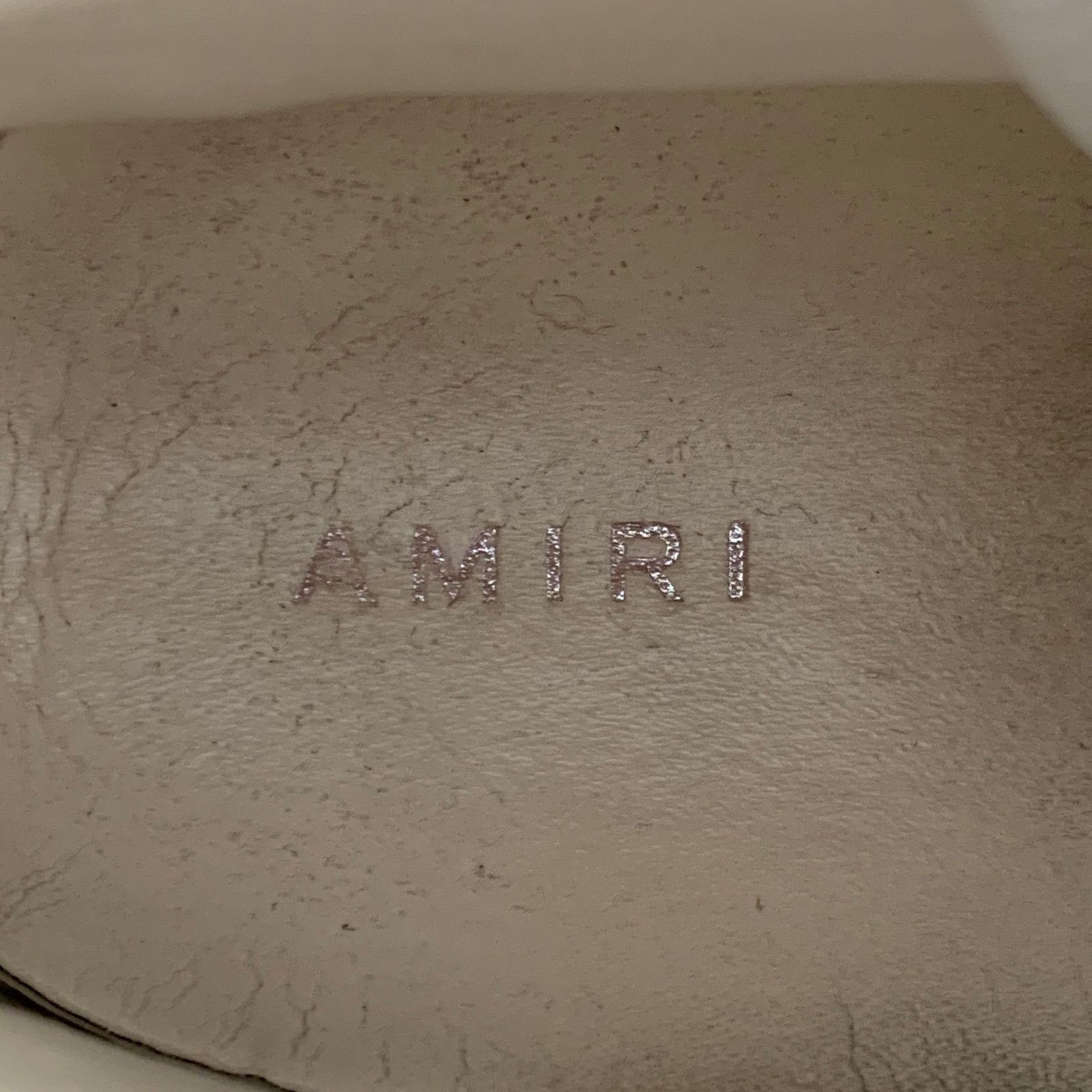 Amiri White Brown Animal Print Faux Fur Leather High Top Sneakers Size US 11 / EU 44 - 7 Thumbnail