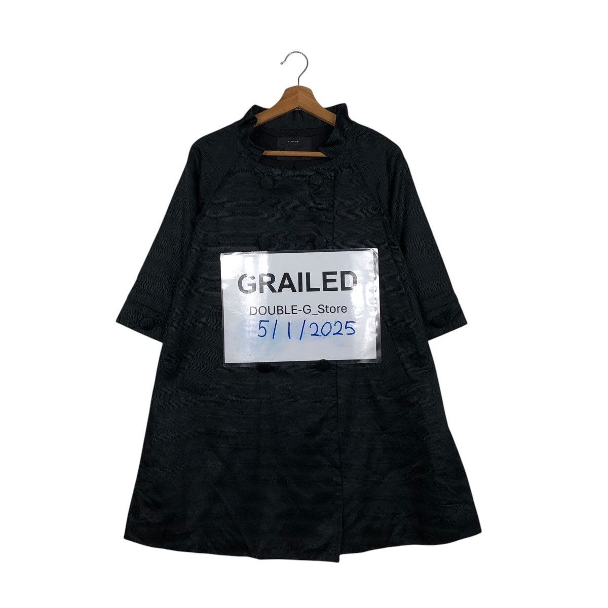 Japanese Brand 📌Rich Black Long Jacket Florent Made in Japan Size US M / EU 48-50 / 2 - 1 Thumbnail