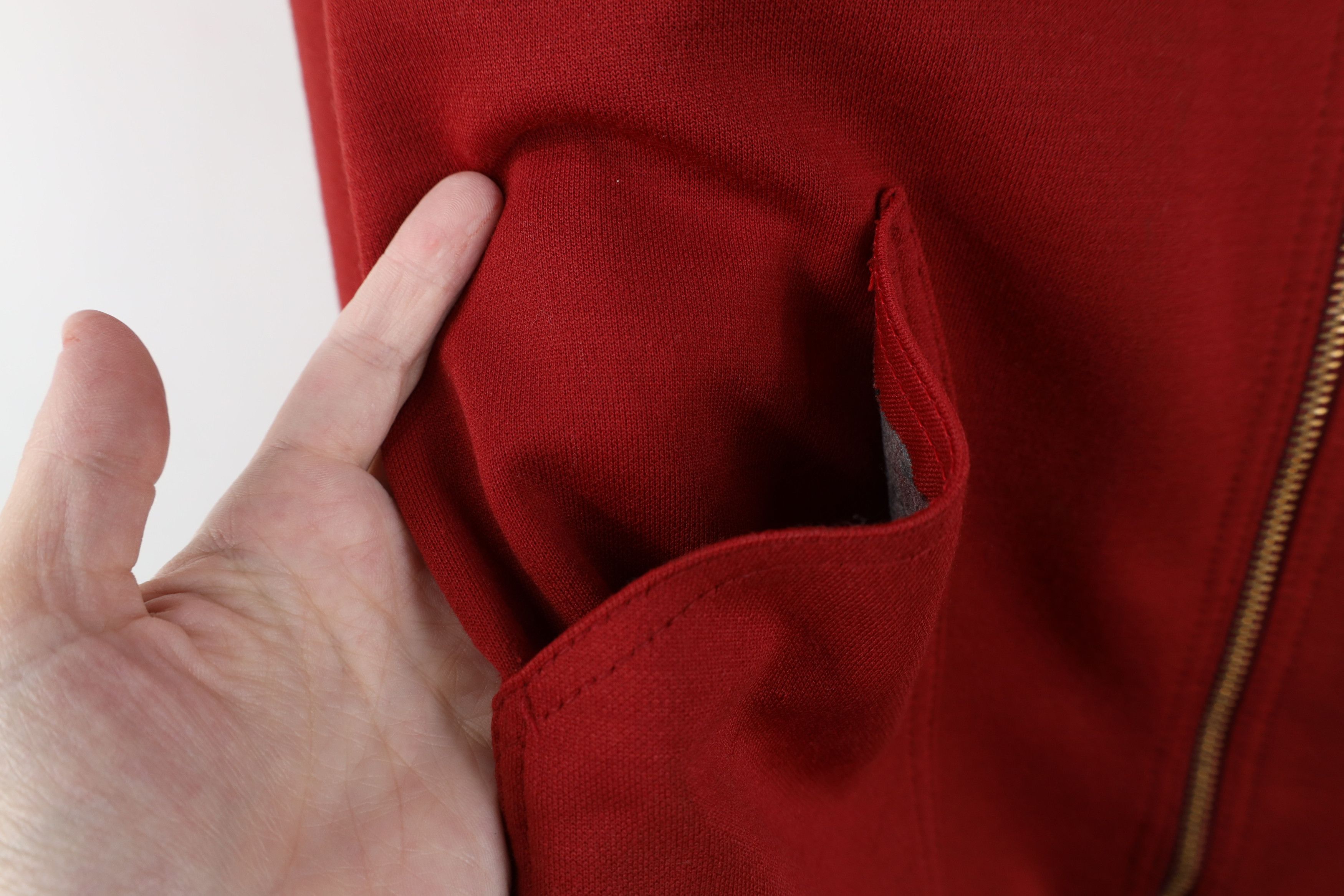 Vintage Vintage 60s Streetwear Knit Full Zip Jacket Red USA Size XL / US 12-14 / IT 48-50 - 7 Thumbnail