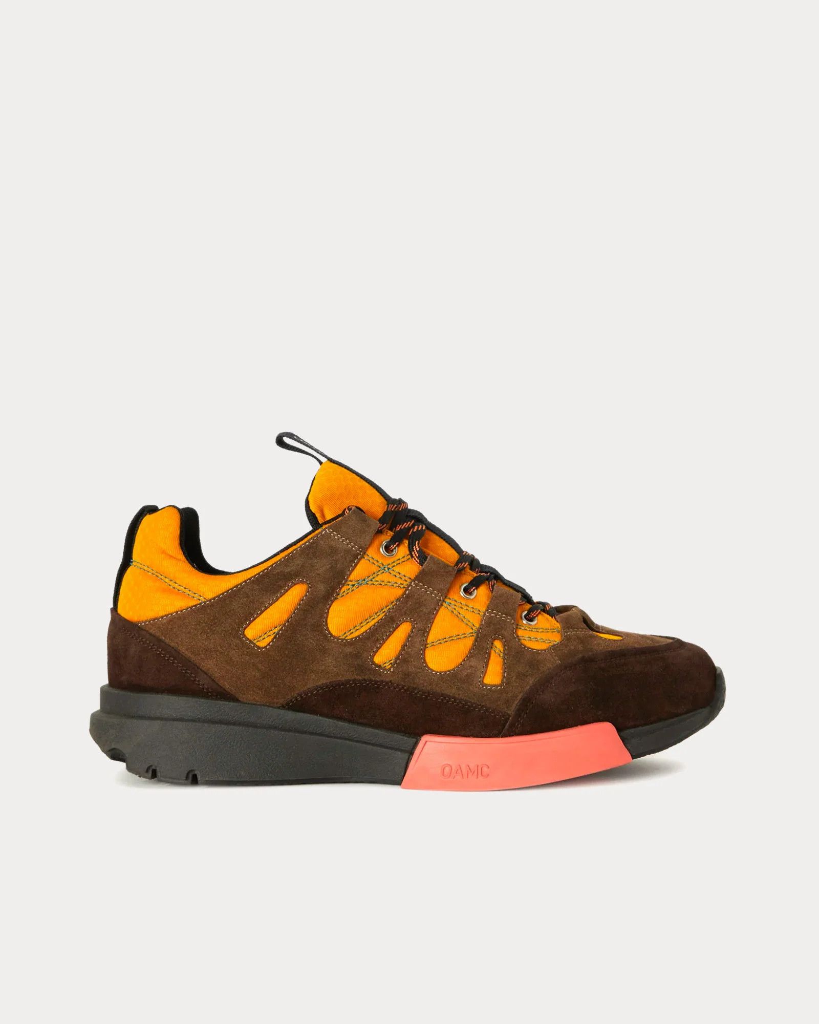 OAMC o1y0225 Logo Low-Top Sneakers in Brown/Yellow Size US 10 / EU 43 - 1 Thumbnail