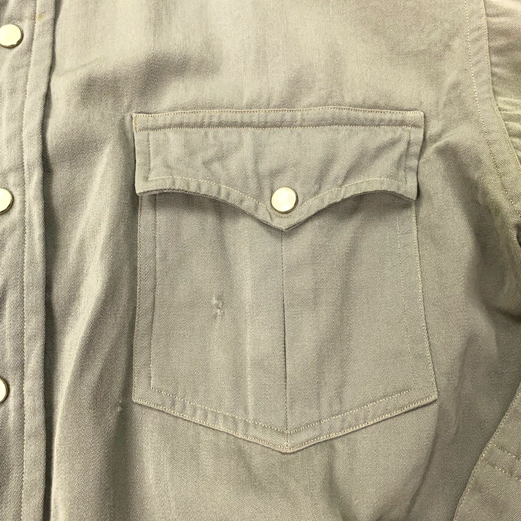 Vintage VINTAGE Diamond Men's Wool Shirt XL Gray 60s Western Snap Button Up Casual Workwear Size US XL / EU 56 / 4 - 2 Thumbnail