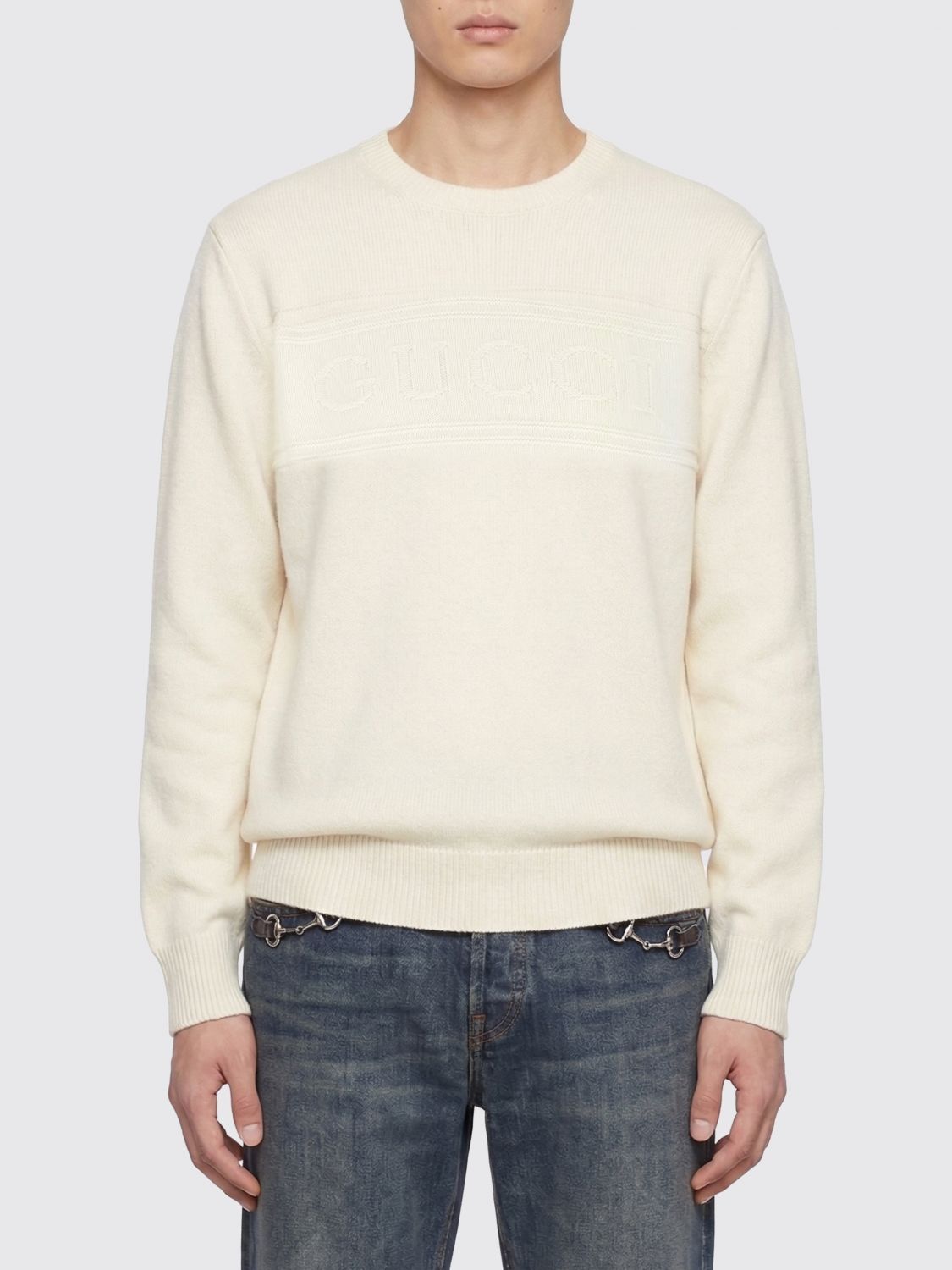 Gucci Gucci Sweater Men White Size US S / EU 44-46 / 1 - 1 Thumbnail