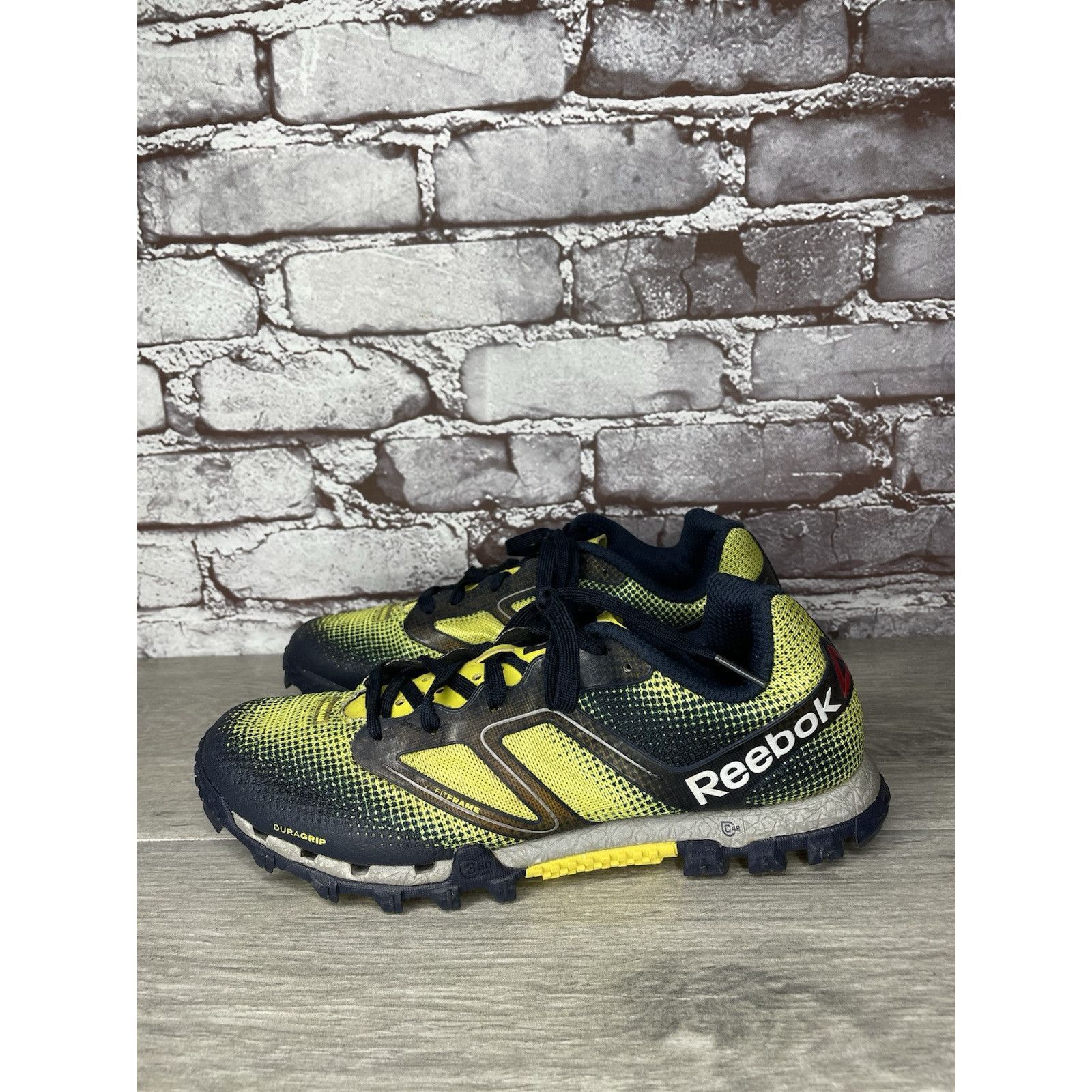 Reebok Reebok H20Drain DuraGrip FitFrame Black Yellow Running Gym S Size US 7.5 / IT 37.5 - 7 Thumbnail