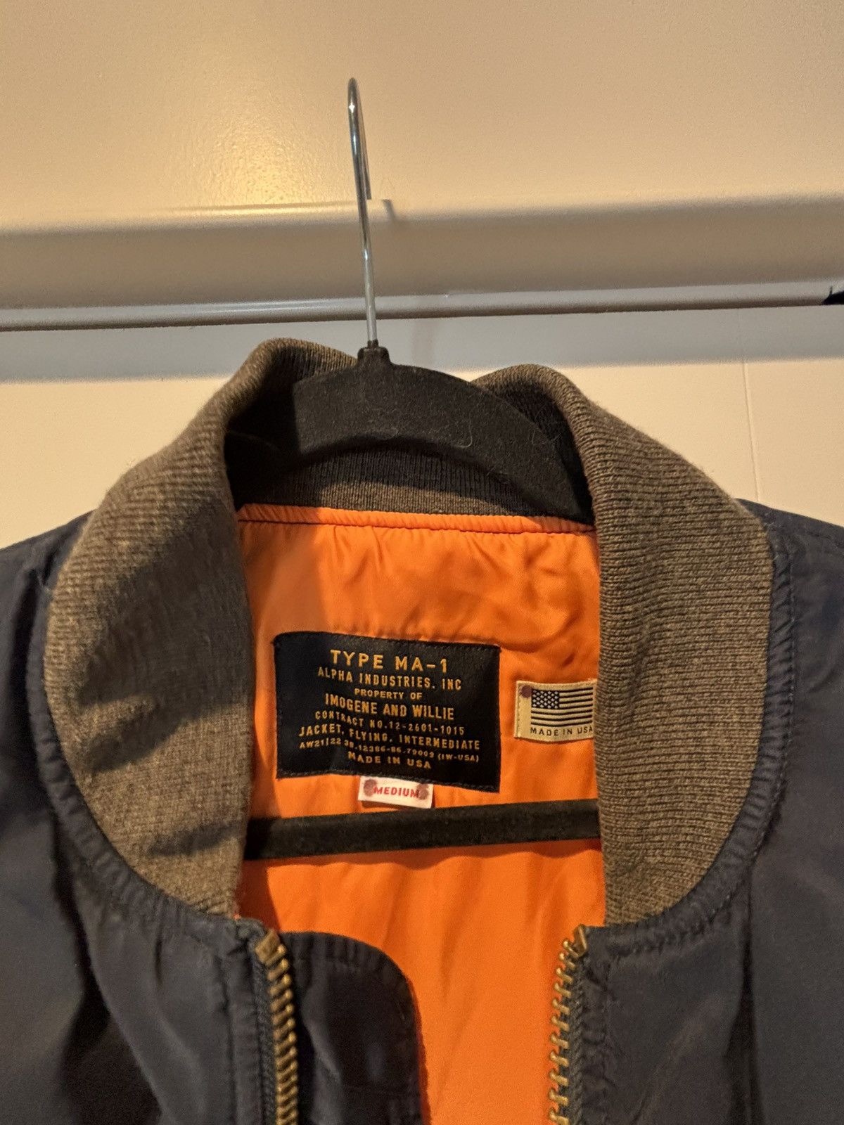 Imogene + Willie EXTREMELY RARE I+W X Alpha Industries Bomber Jacket Size US M / EU 48-50 / 2 - 3 Thumbnail
