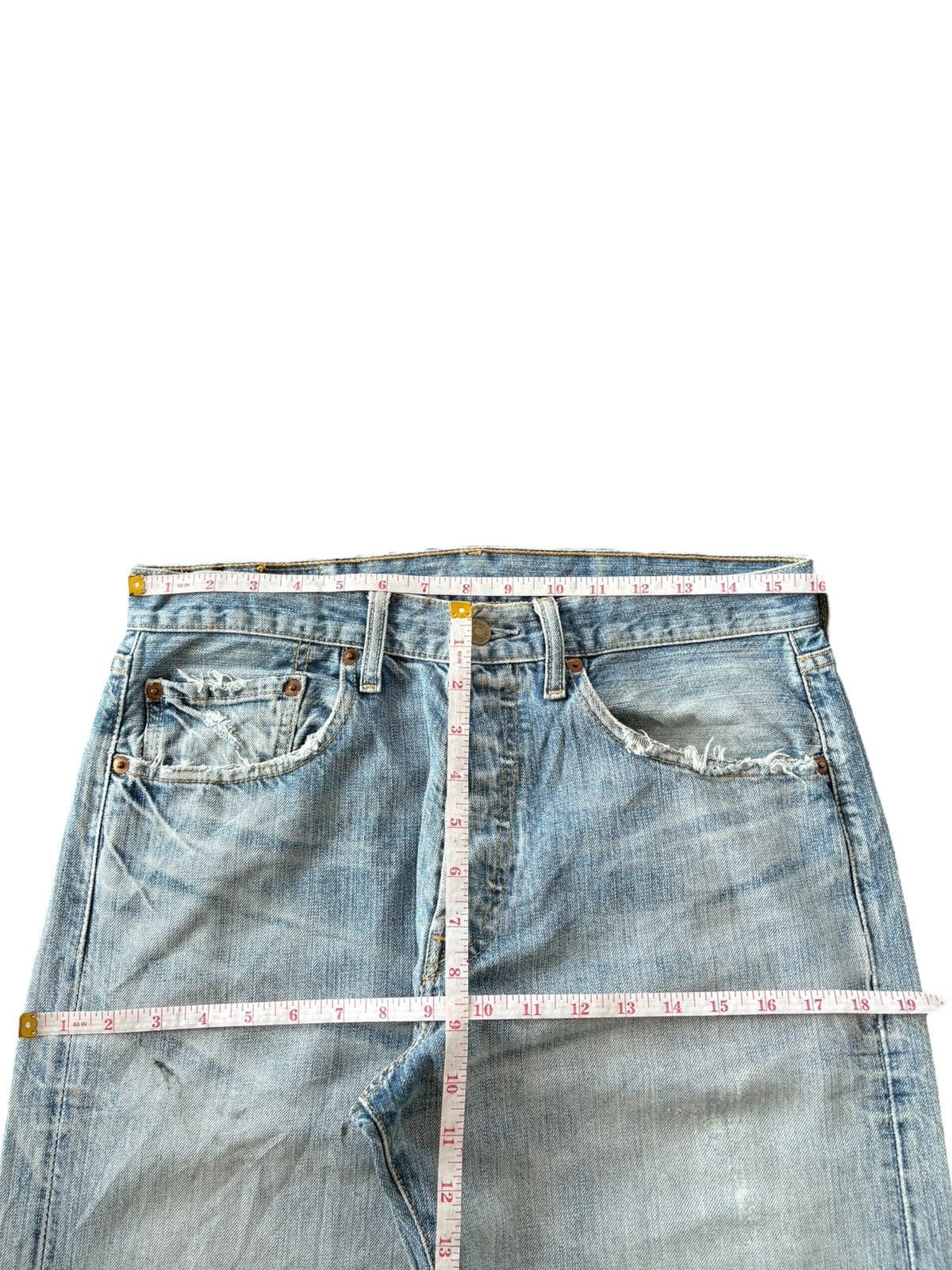 Levi's Vintage 90s Levis 501 Faded Wash Distress Baggy Jeans Size US 32 / EU 48 - 6 Thumbnail