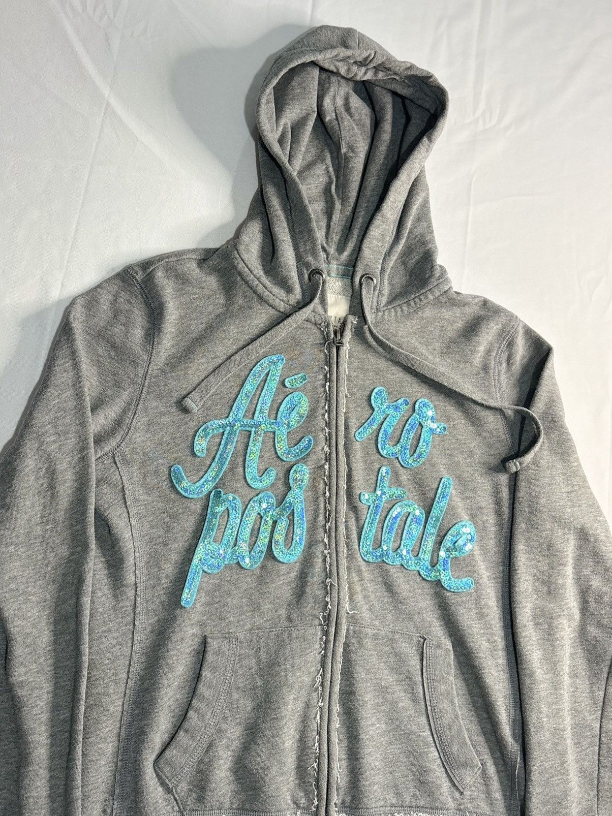 Aeropostale Women’s Y2K Aeropostale Glitter Zip up | $20 Size M / US 6-8 / IT 42-44 - 3 Thumbnail