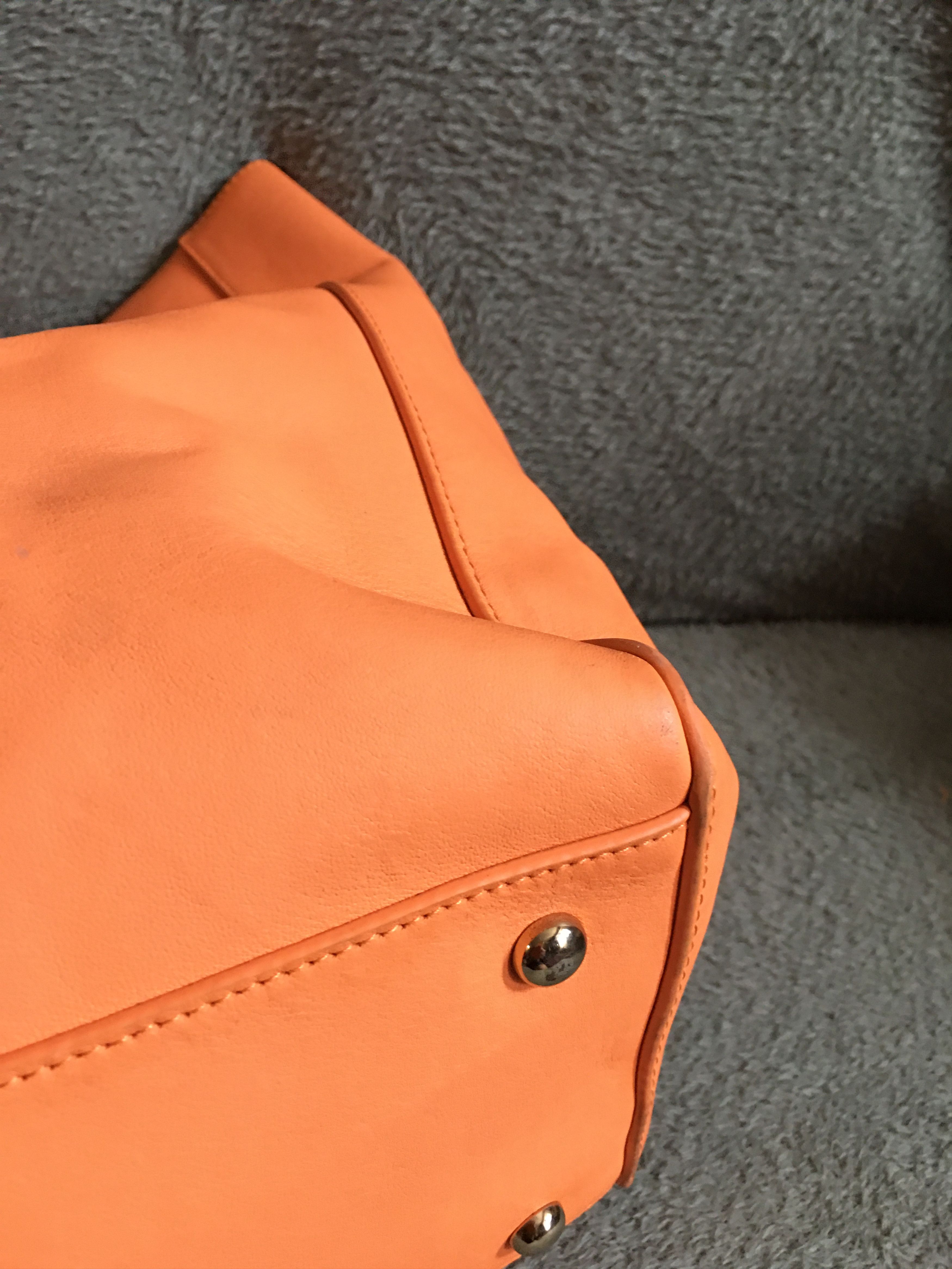 Mulberry Mulberry Willow Leather Tote Bag Orange Handbag Size ONE SIZE - 13 Thumbnail